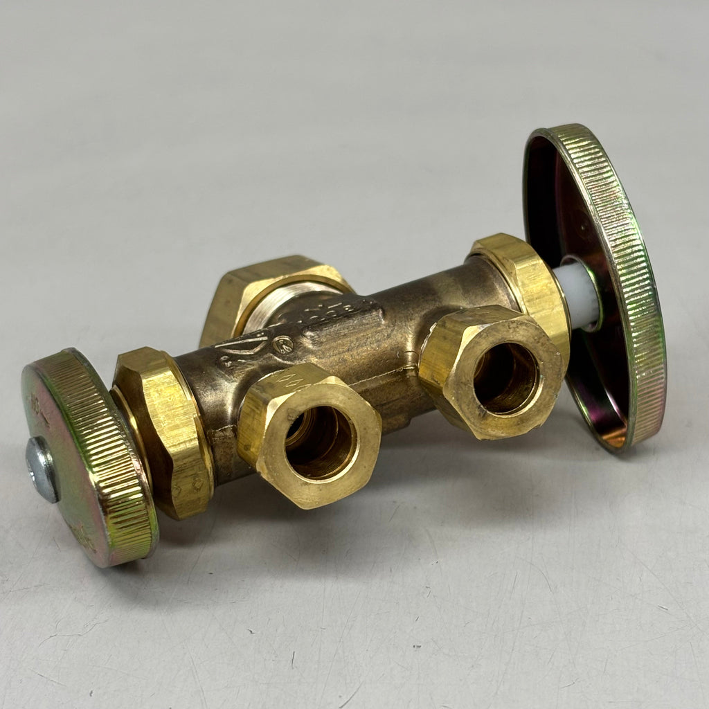 BRASSCRAFT  Dual Shut Off Outlet Stop 1/2" NOm CMP In X 3/8" OD COMP CR1901DVSXR