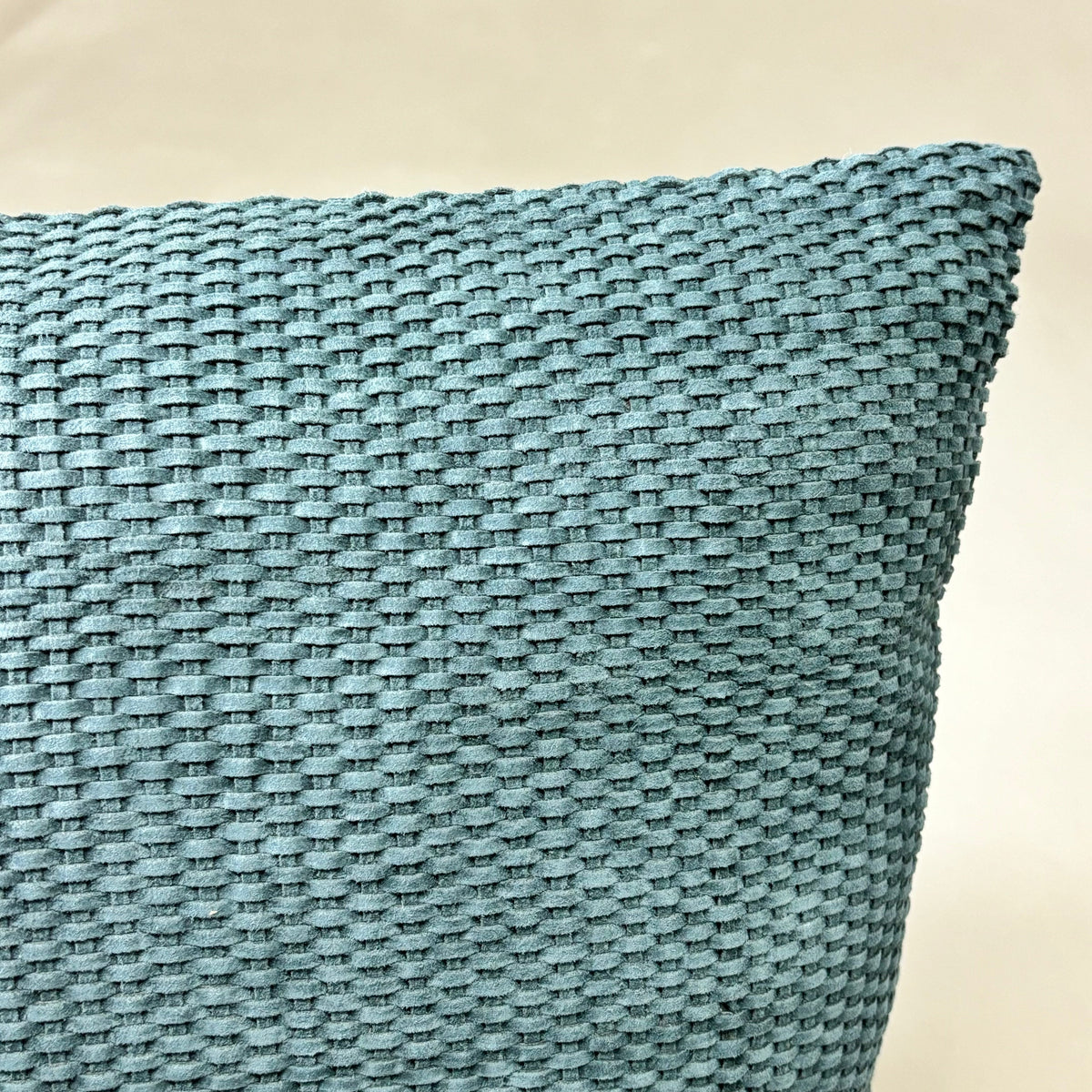 VILLA 18"x18" MP Bassinet Suede Decorative Throw Pillow Blue Slate