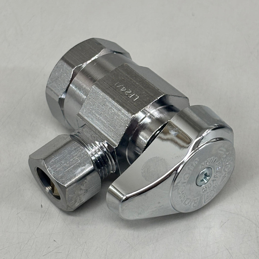 BRASSCRAFT (2 PACK) 1/4 Turn Angle Stop 1/2" FIP In X 3/8" OD COMPR Out G2R17XC