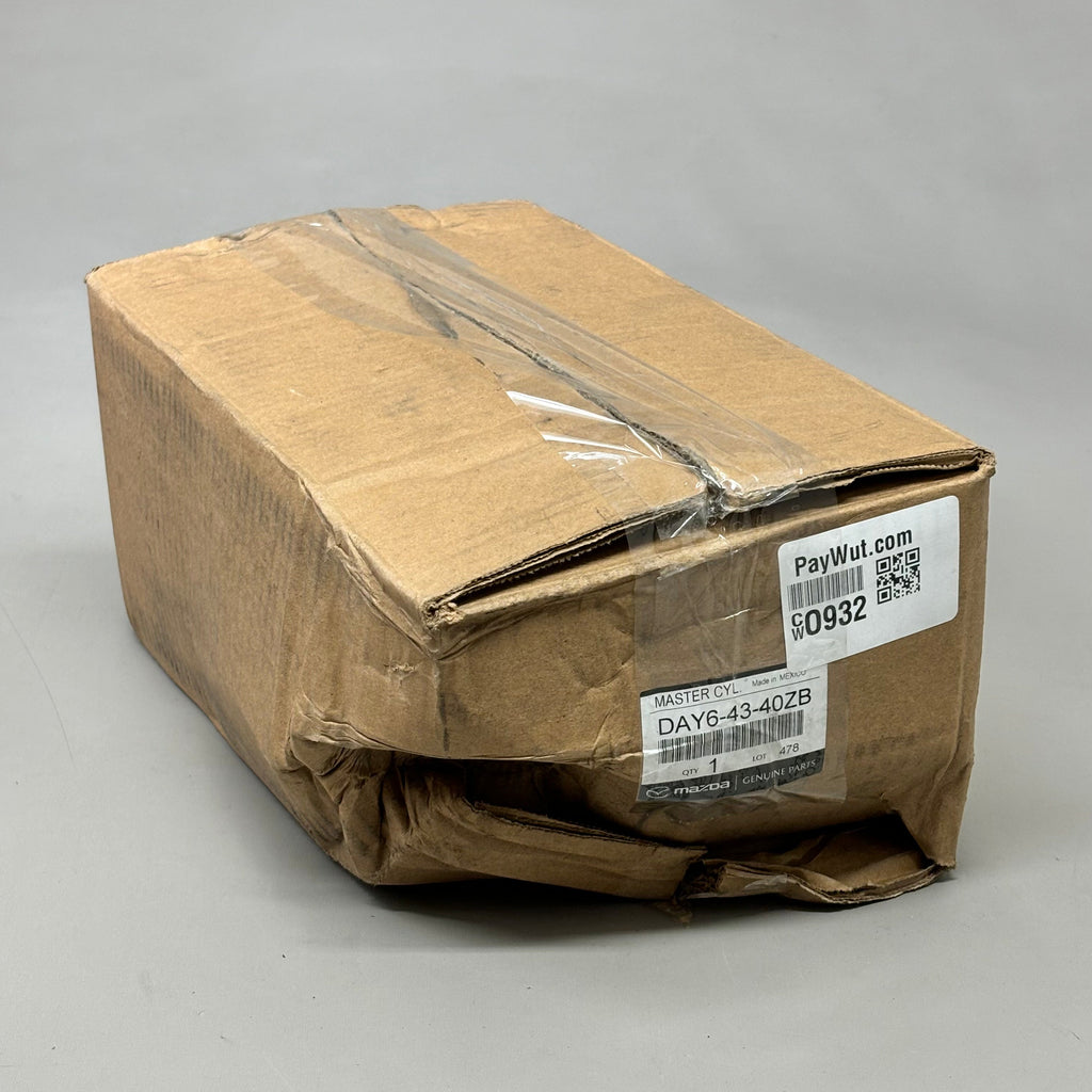 MAZDA OEM Genuine Tandem Master Cyl Silver Clear DAY6-43-40 ZB
