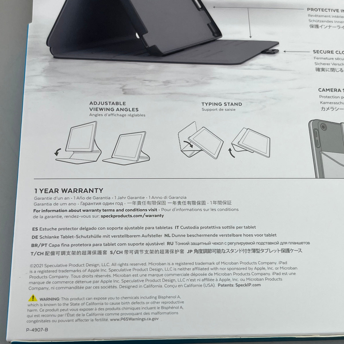 SPECK Balance Folio Case – 10.2” iPad ONLY (7th/8th/9th Gen 2019–2021) – NOT 9.7”