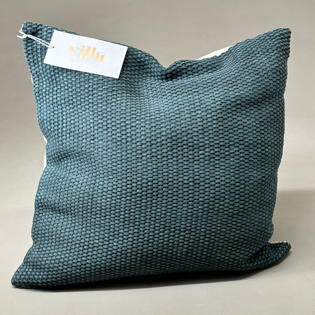 VILLA 18"x18" MP Bassinet Suede Decorative Throw Pillow Blue Slate