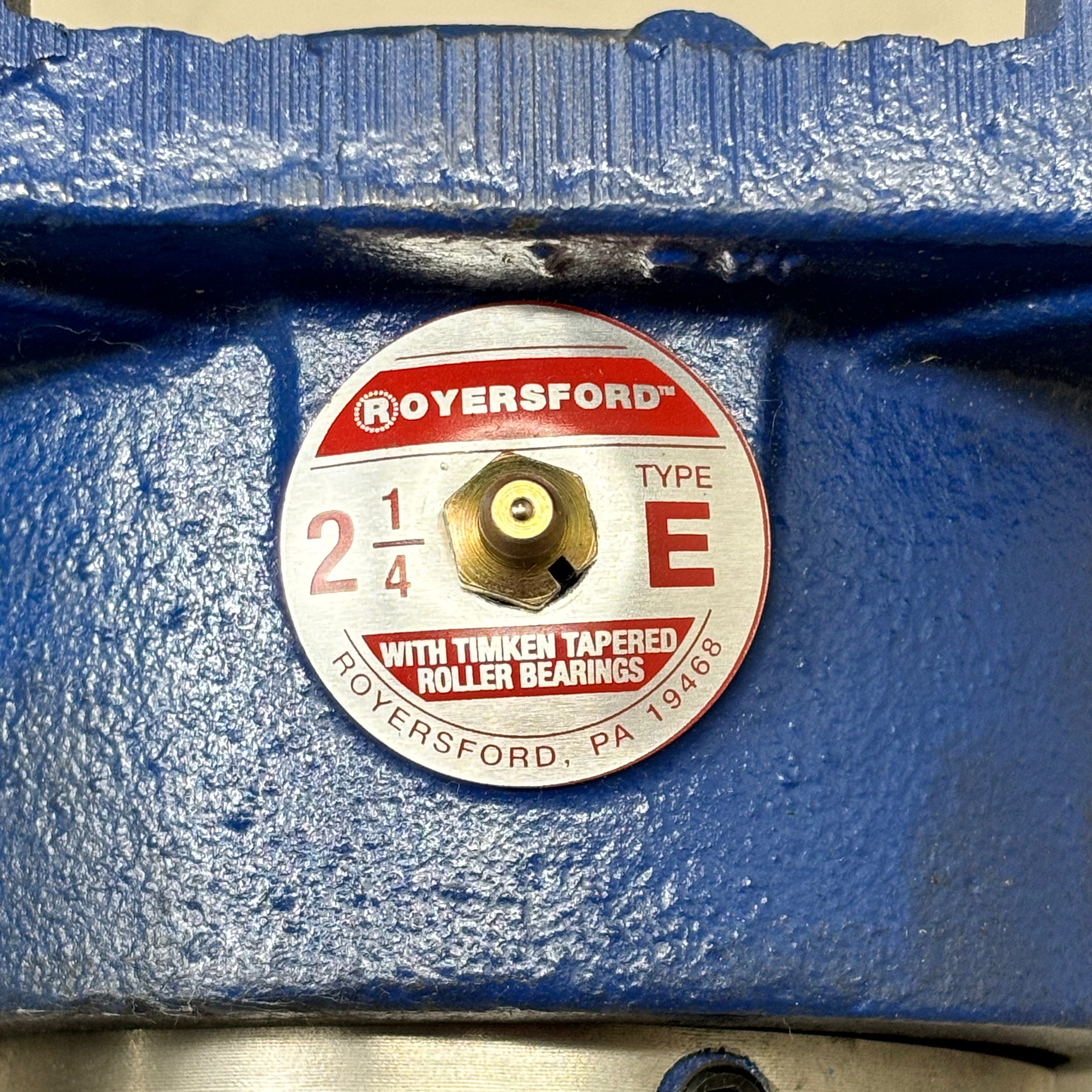 ROYERSFORD Type E 4-Bolt Square Flange Bearing 2-1/4" Dual Locking 20-05-0204