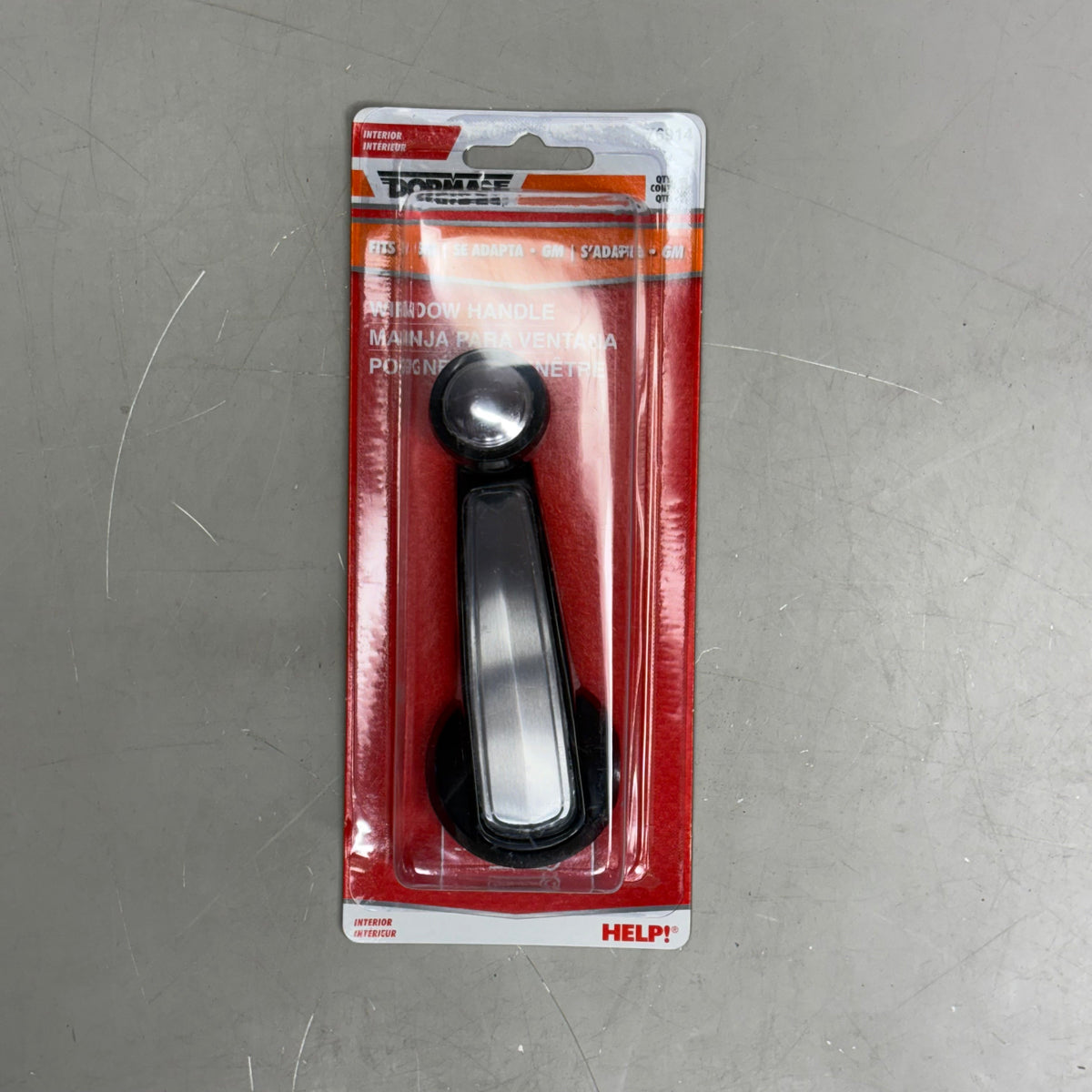 DOORMAN Single Manual Window Handle For Cars Black 76914