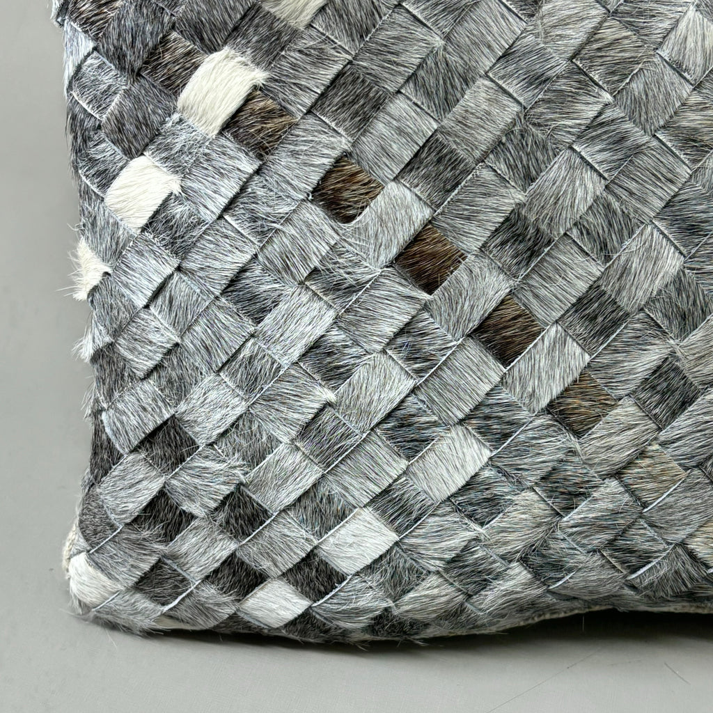 VILLA 12"x16" MP Bradley Hide Le Decorative Throw Pillow in Gray