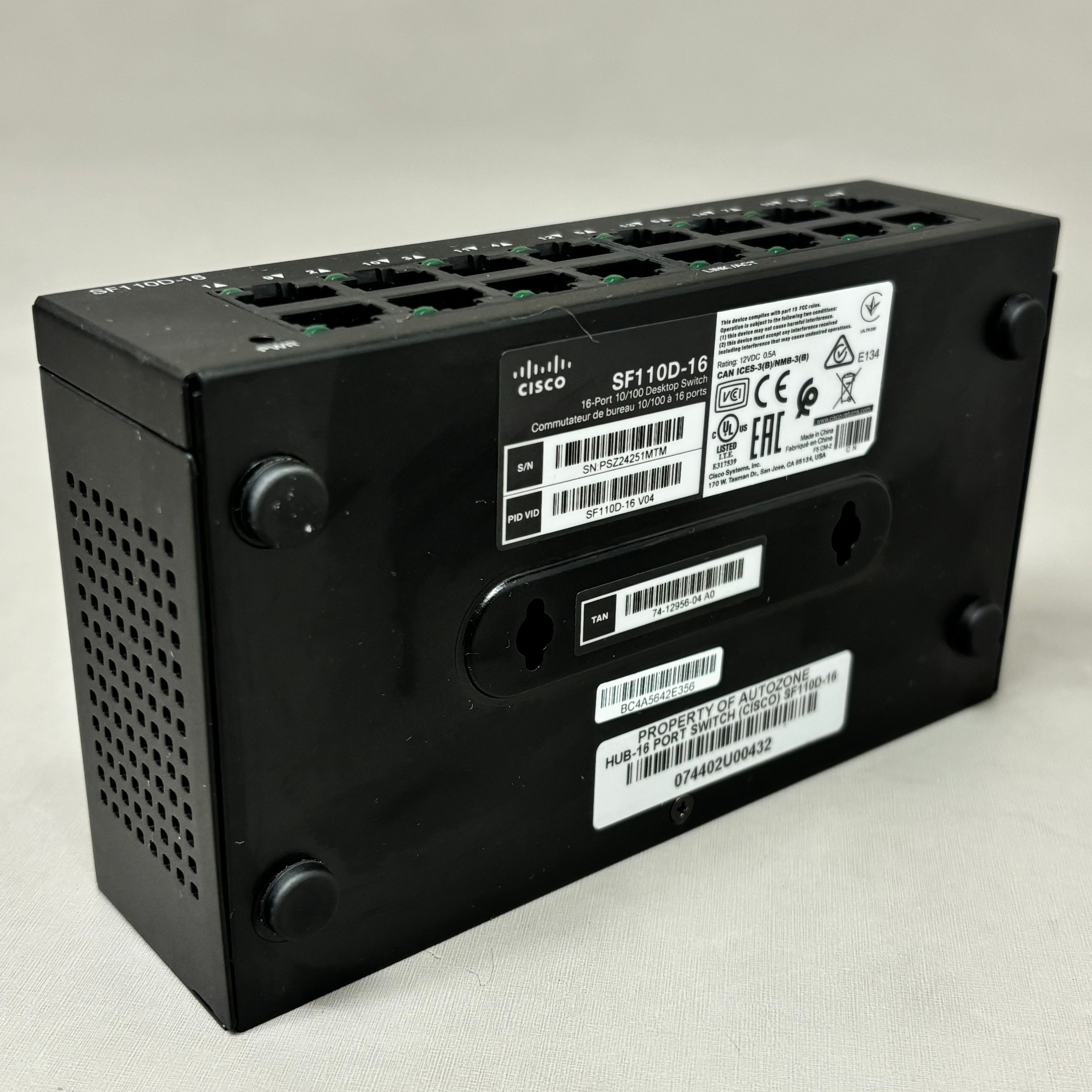 CISCO Business 16 Ports Unmanaged Wall-mountable Network Switch