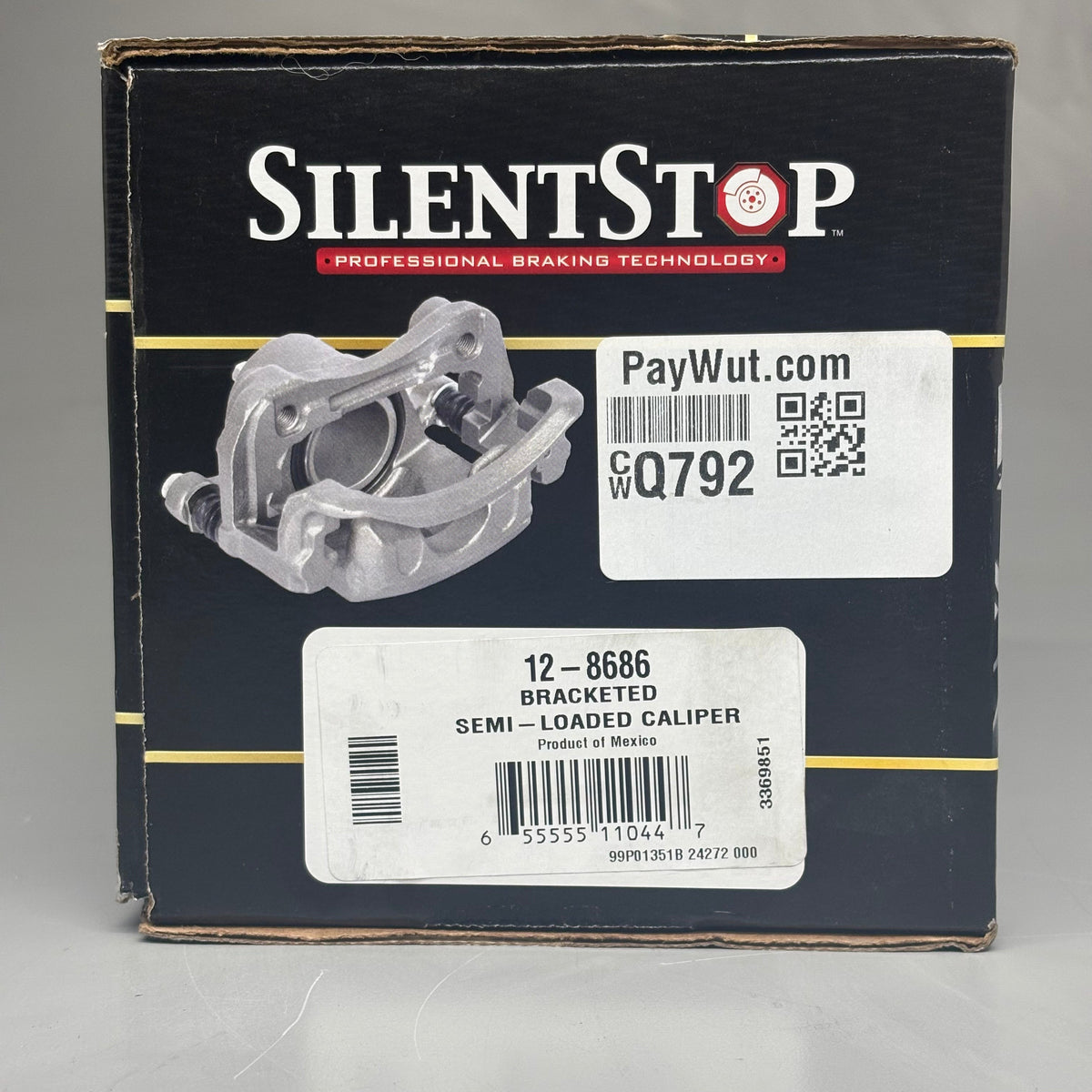 SILENT STOP Semi Loaded Caliper Disc Brake For Subarus 12-8686