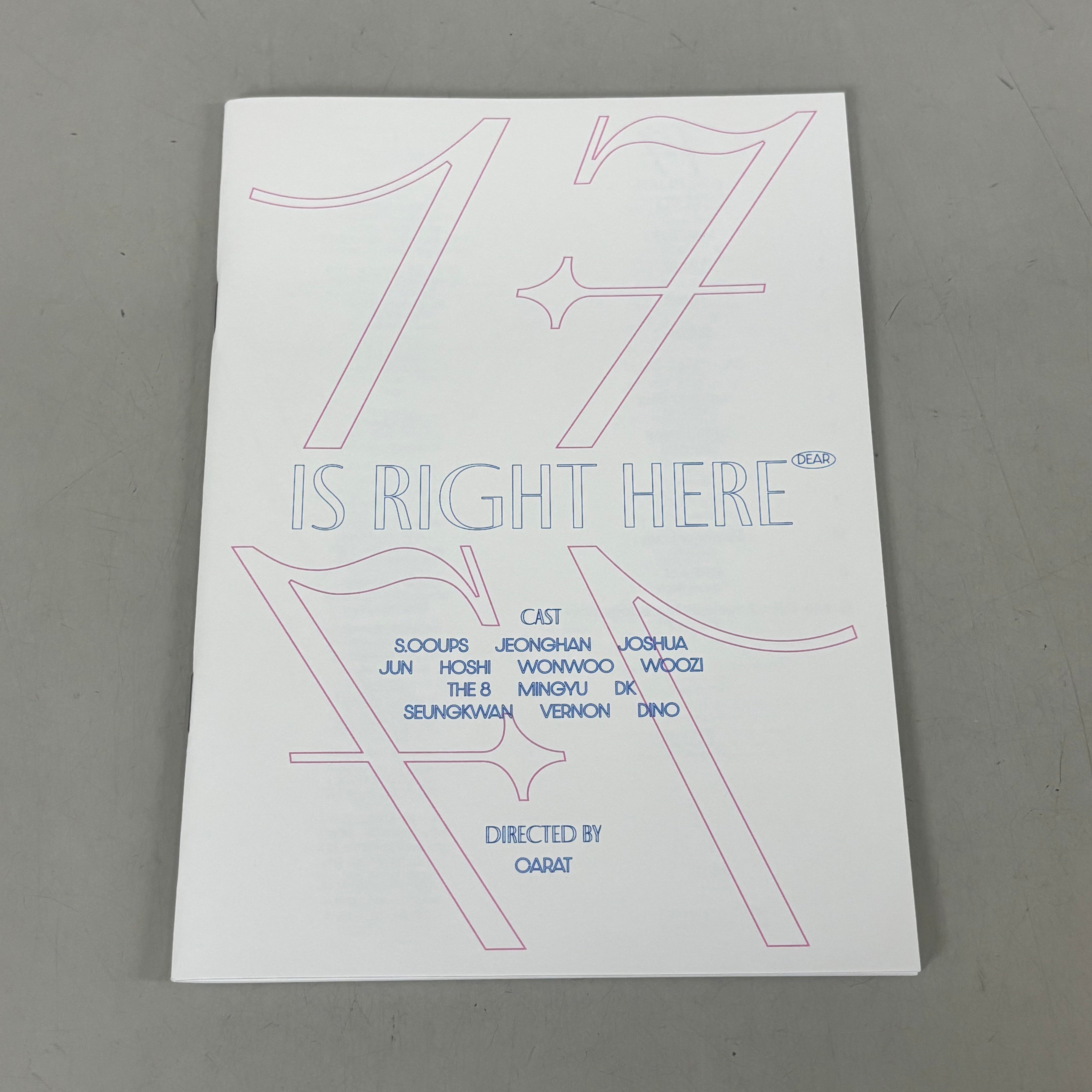 SEVENTEEN Best if '17 is Right Here (Dear Version) K POP CD w/ Accessories