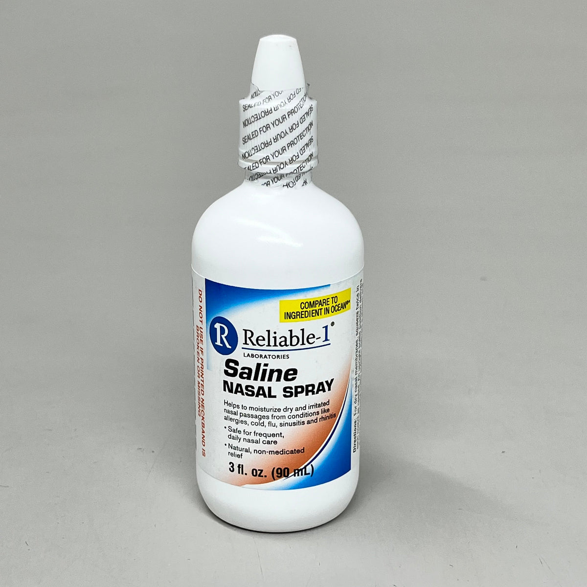 RELIABLE-1 (2 PACK) Saline Nasal Spray 3fl oz (90mL) SM23092 Exp. 12/2026