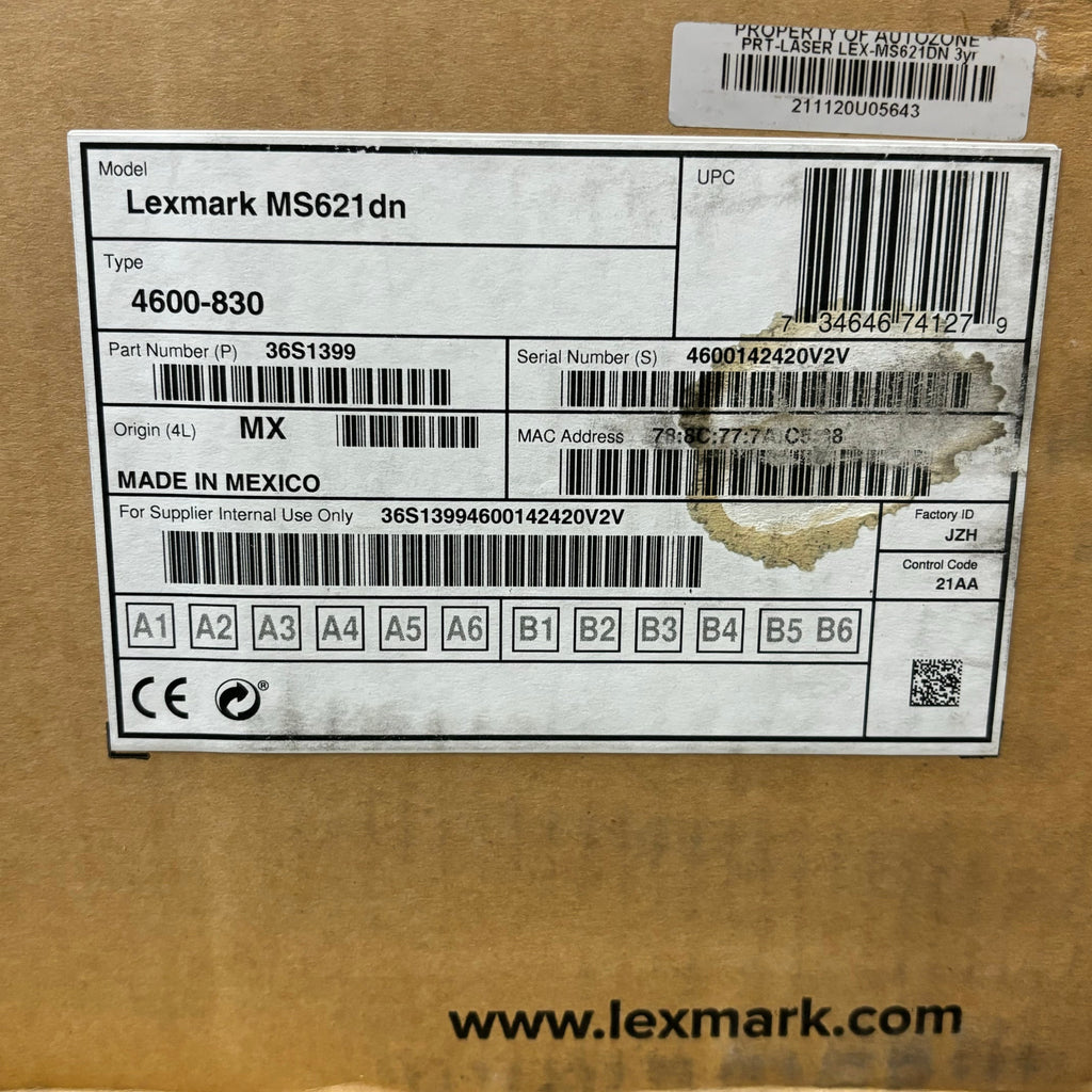 LEXMARK (Used) MS621dn Monochrome Laser Printer