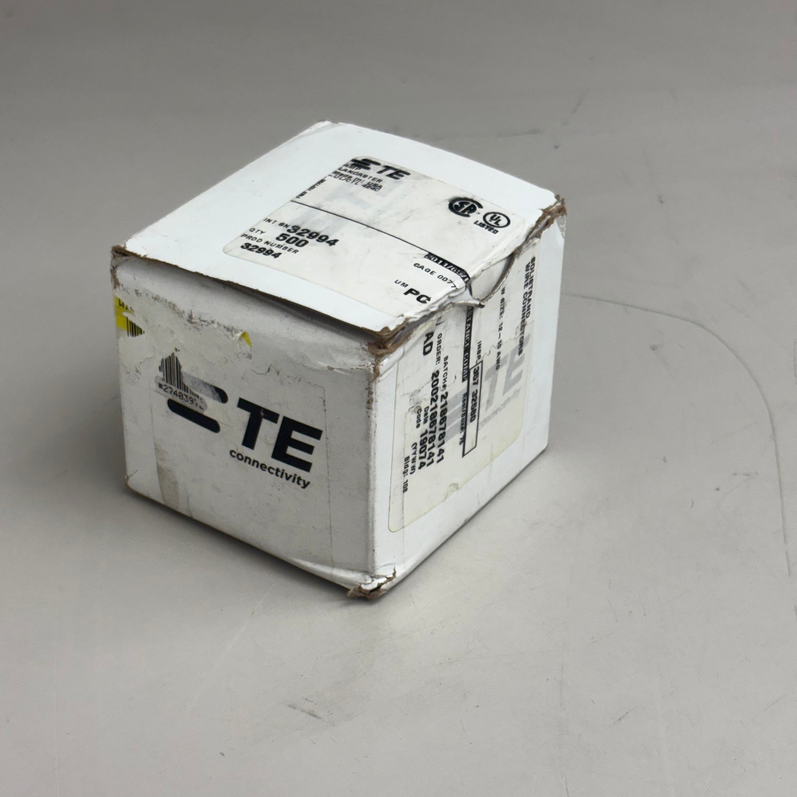 (500 PACK) TE Connectivity AMP Connecters 32994 Silver Hardware