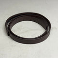 SLIDEBELTS Mocha Brown Skinny Belt Strap (Without Buckle)