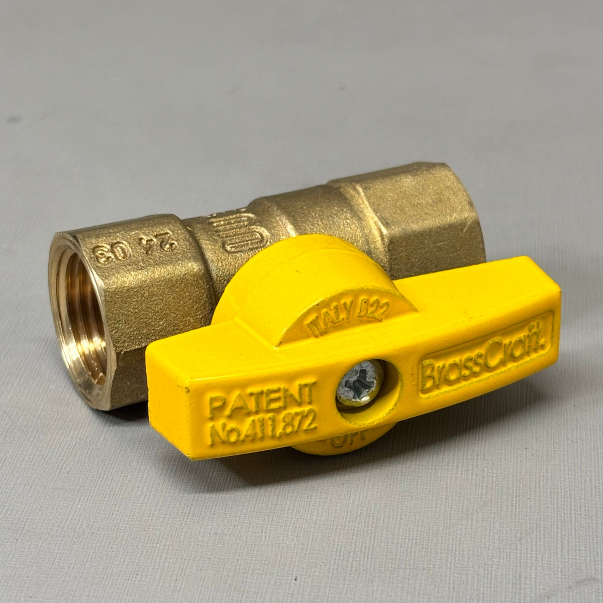BRASS CRAFT (2 PACK) Italian Made Gas Ball Valve Brass 1/2" FIP X 1/2" FIP TBV8