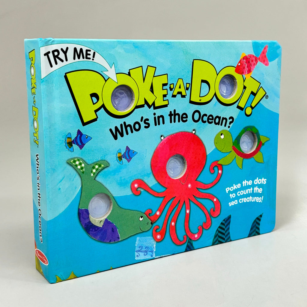 MELISSA & DOUG Who's in the Ocean Book Click & Pop Counting Book Hardback 31342