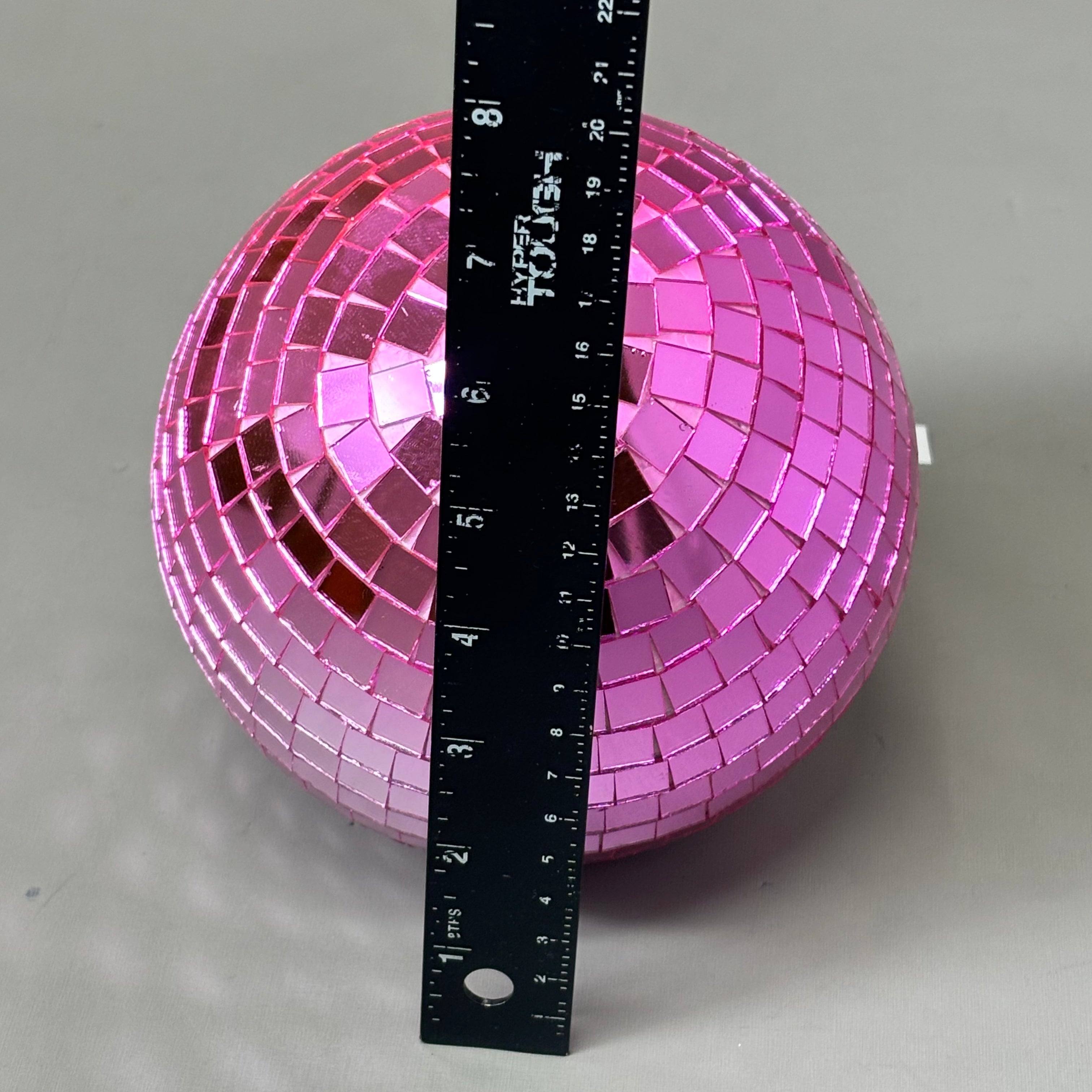 RAZ IMPORTS (2 PACK) Disco Ball Christmas Ornament Glass & Foam 6" Pink 4432728