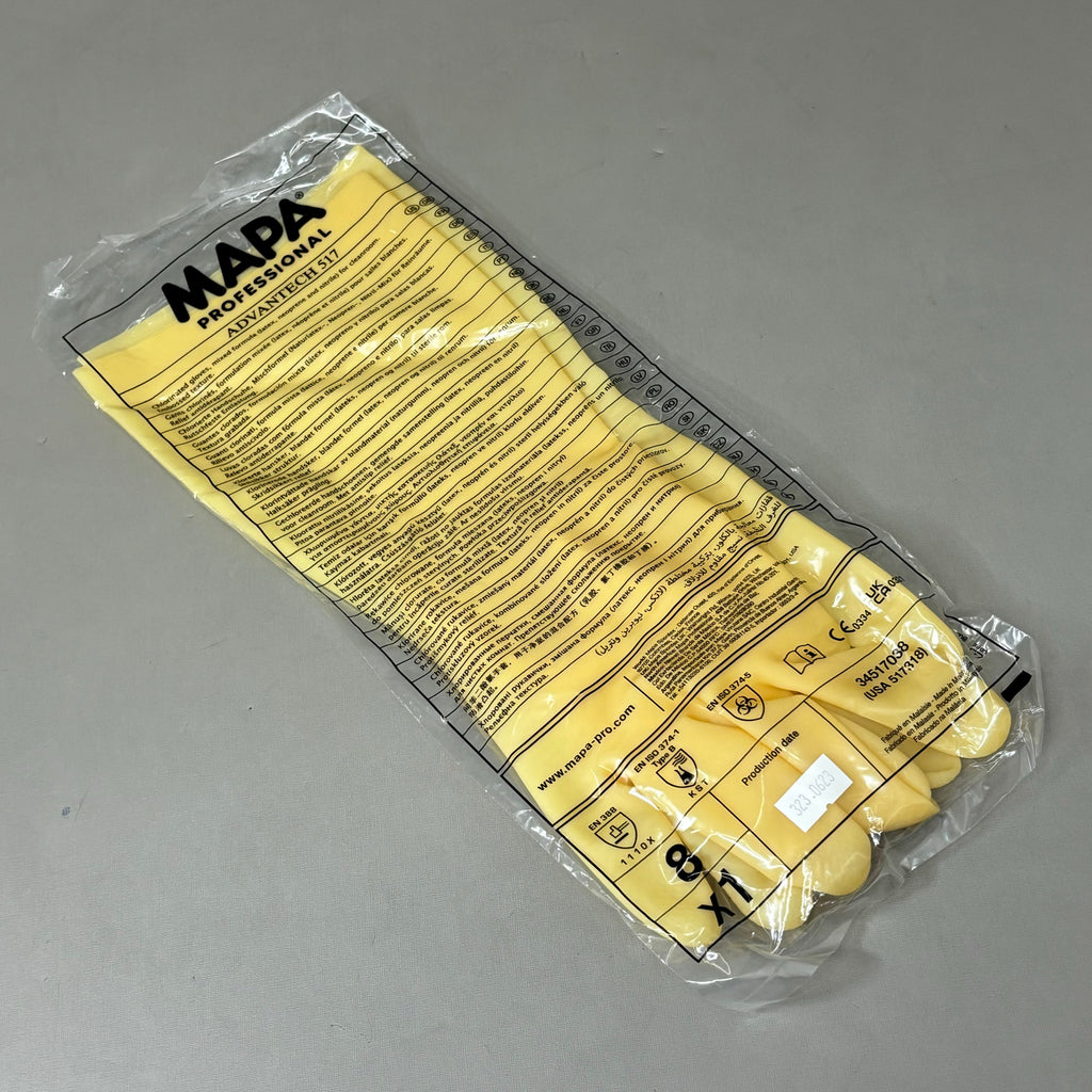 MAPA PROFESSIONAL(72 PACK) Tripolymer Mechanical Chemical Resistance Sz 8 517318