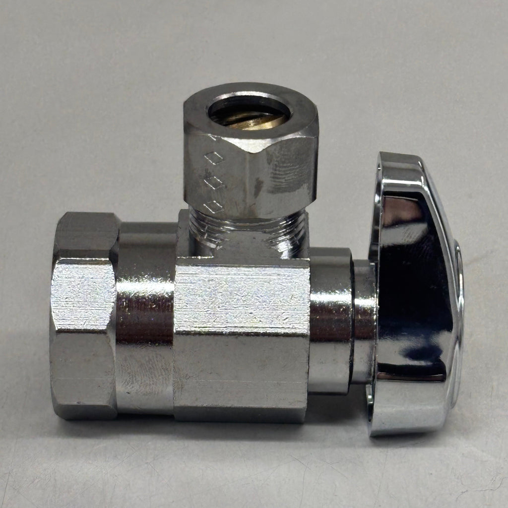 BRASSCRAFT (2 PACK) 1/4 Turn Angle Stop 1/2" FIP In X 3/8" OD COMPR Out G2R17XC