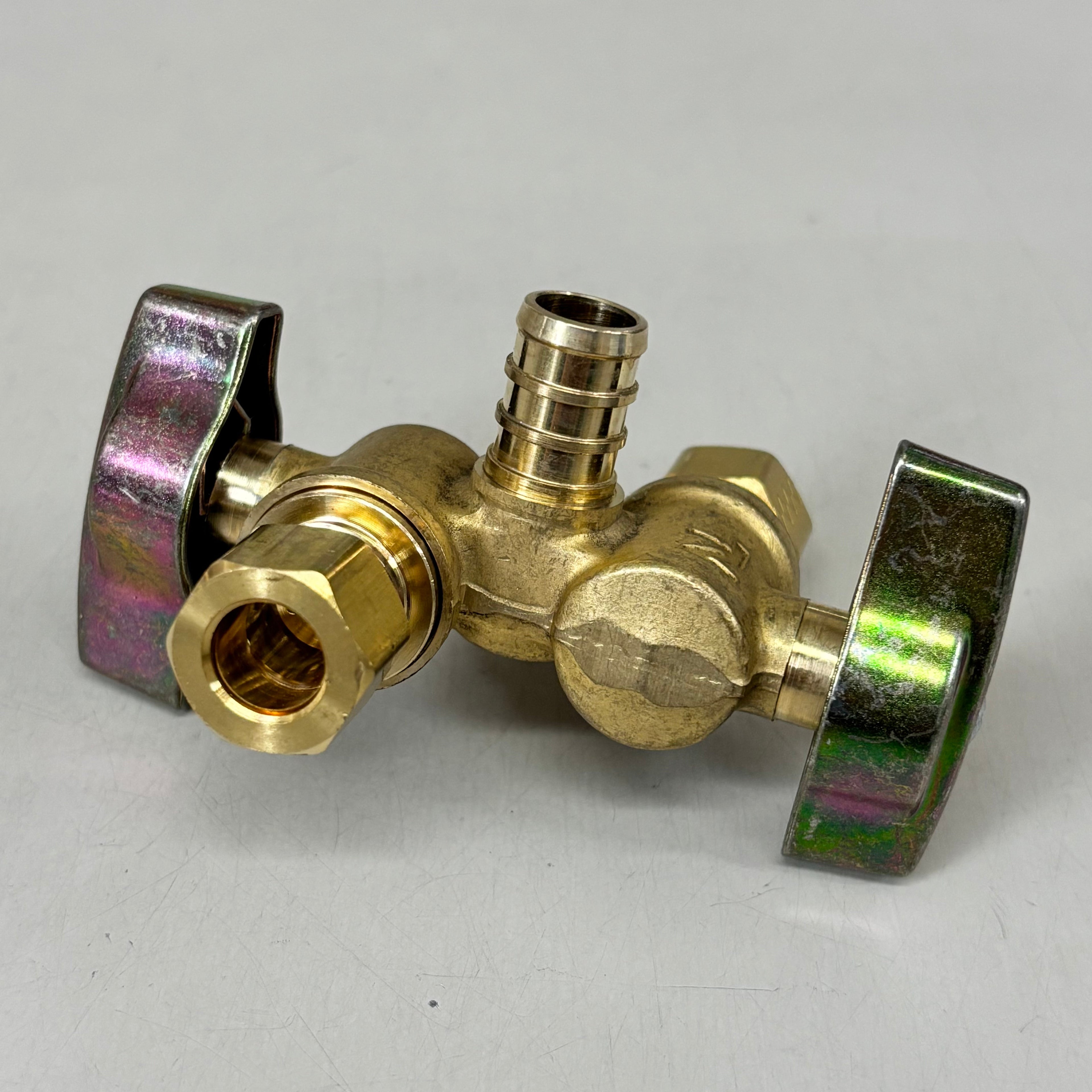 BRASS CRAFT KT Dual Shut-Off Outlet Stop  1/2" NOM 3/8" OD KTBRPX1901DVXR
