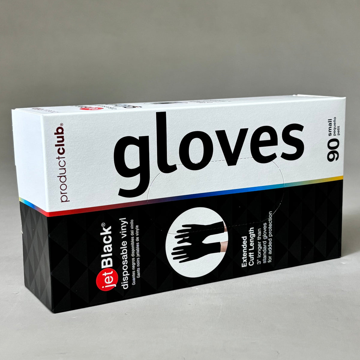 PRODUCT CLUB  (2 PACK, 90 GLOVES EACH) Disposable Vinyl Gloves Long Cuff Sz S