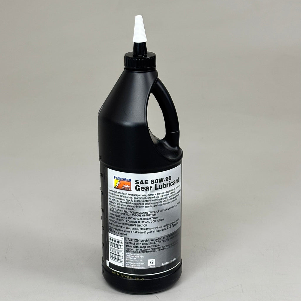 FEDERATED (6 PACK, 1 QUART EACH) Heavy Duty SAE 80W-90 Gear Oil  527-6080