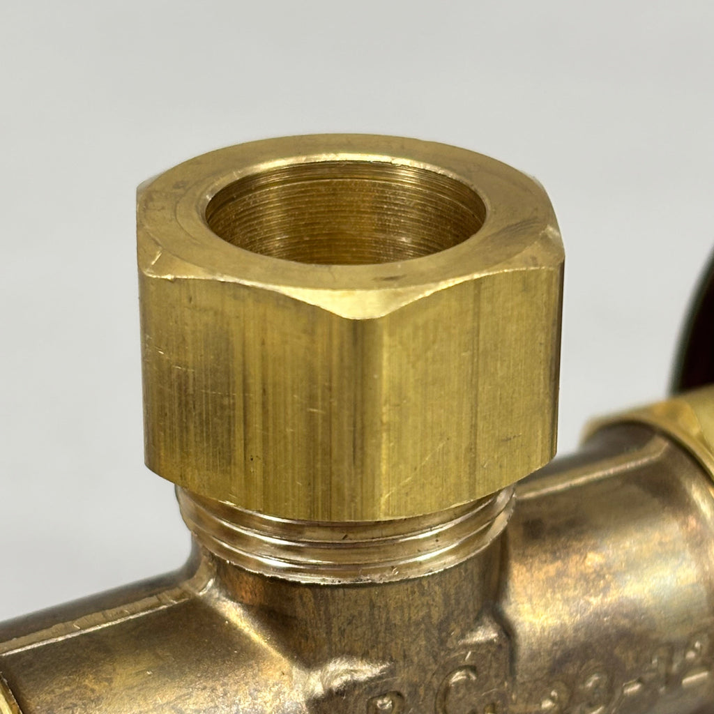BRASSCRAFT  Dual Shut Off Outlet Stop 1/2" NOm CMP In X 3/8" OD COMP CR1901DVSXR