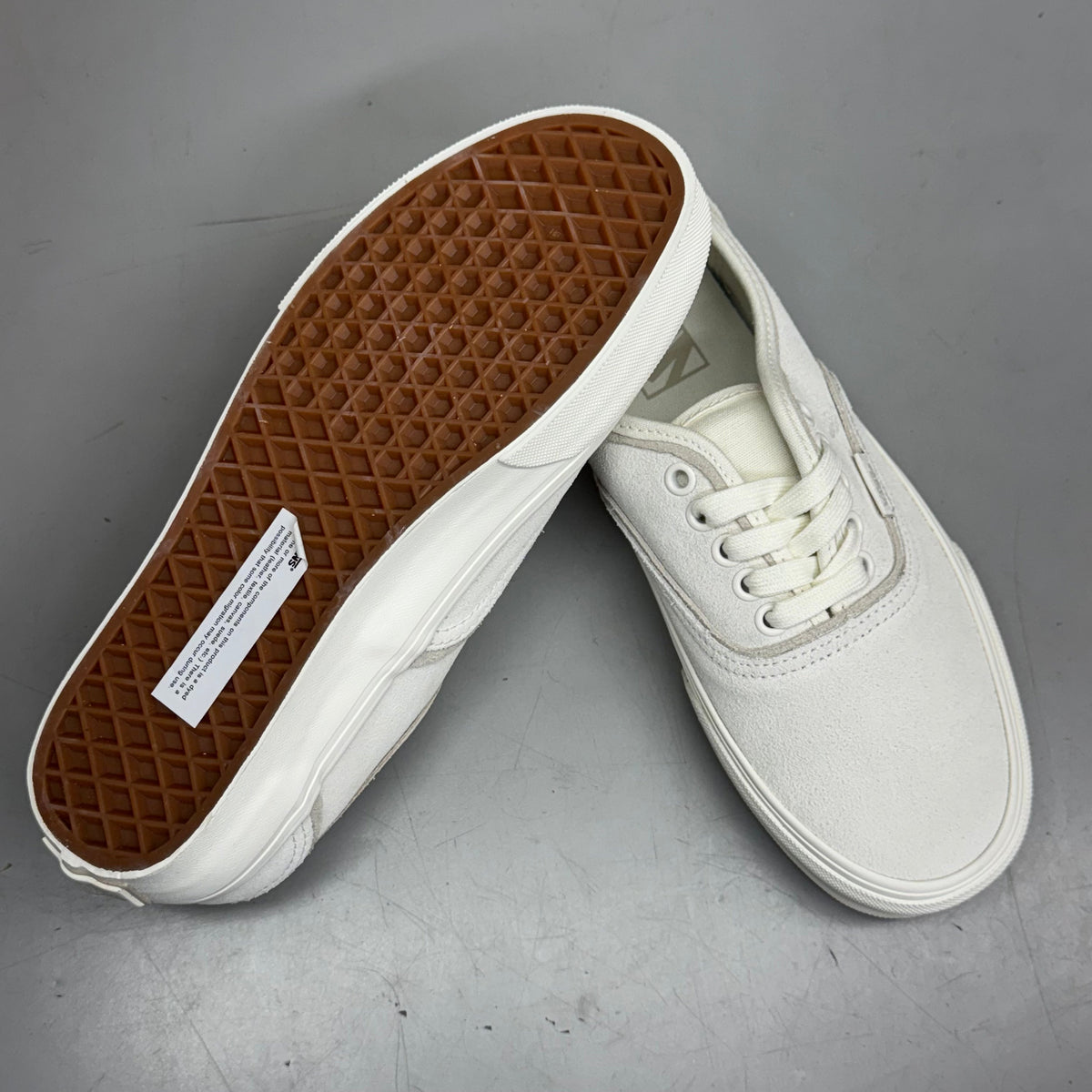 VANS Authentic Sliver Sneakers Shoes Mens's Sz 9 White/White VN000D6DWWW