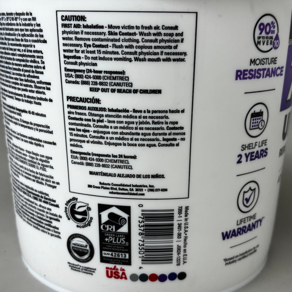 ROBERTS Universal Resilient Flooring & Vinyl-Backed Carpet Tile Floor Adhesive 7350