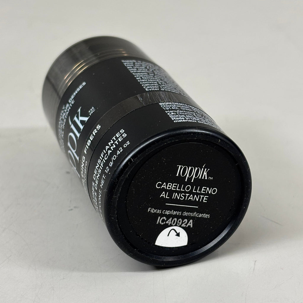 TOPPIK Safe & Natural Hair Building Fibers All Hair Types 0.42 oz Black 548115