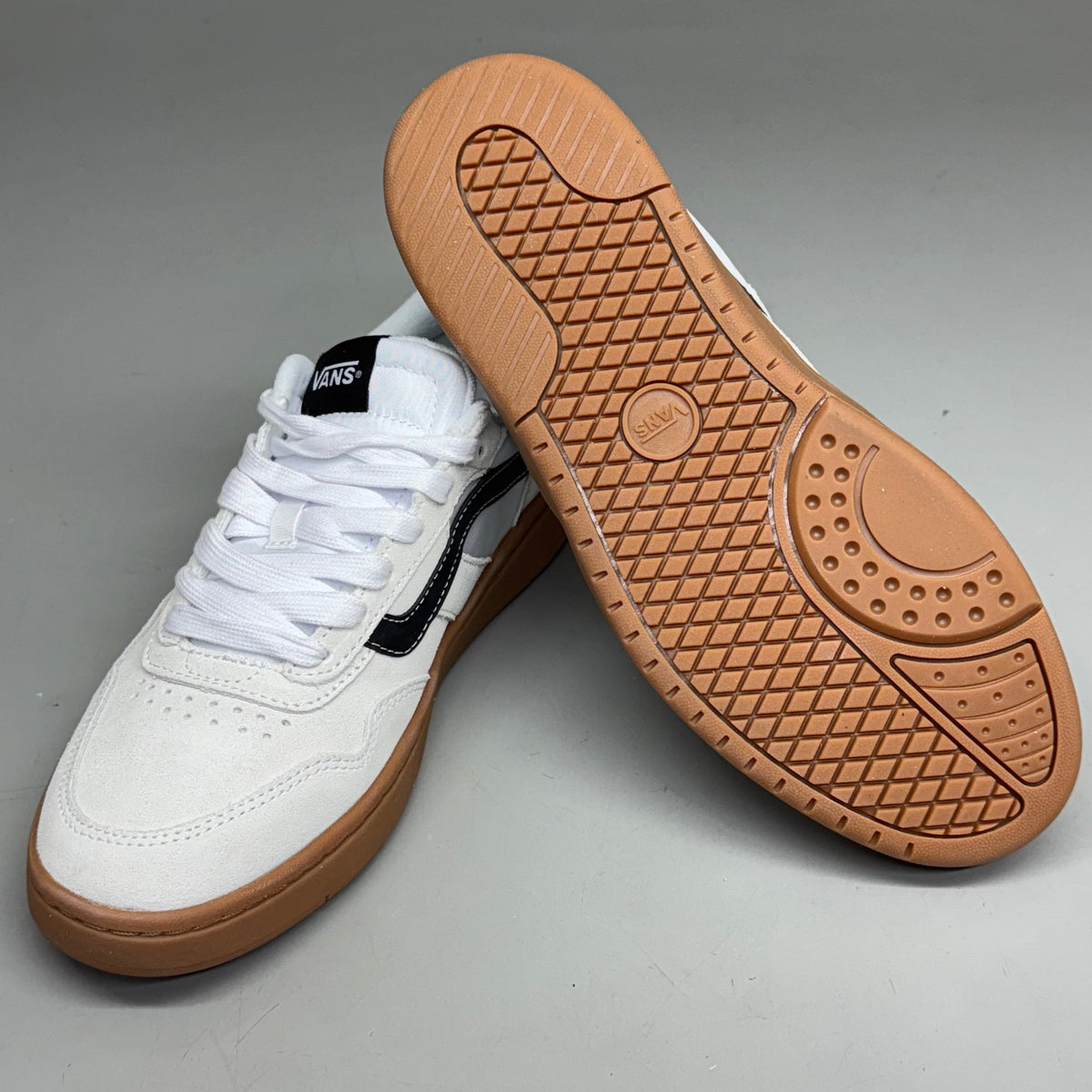 VANS Cruze 3.0 Sneakers Sz Men's 9.0 Women's 10.5 White/Gum VN000D6S9DH