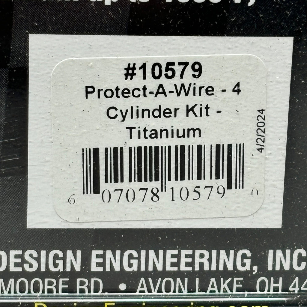 DEI DESIGN ENGINEERING INC Titanium Protect Wire 4Cylinder Kit Made in USA 10579