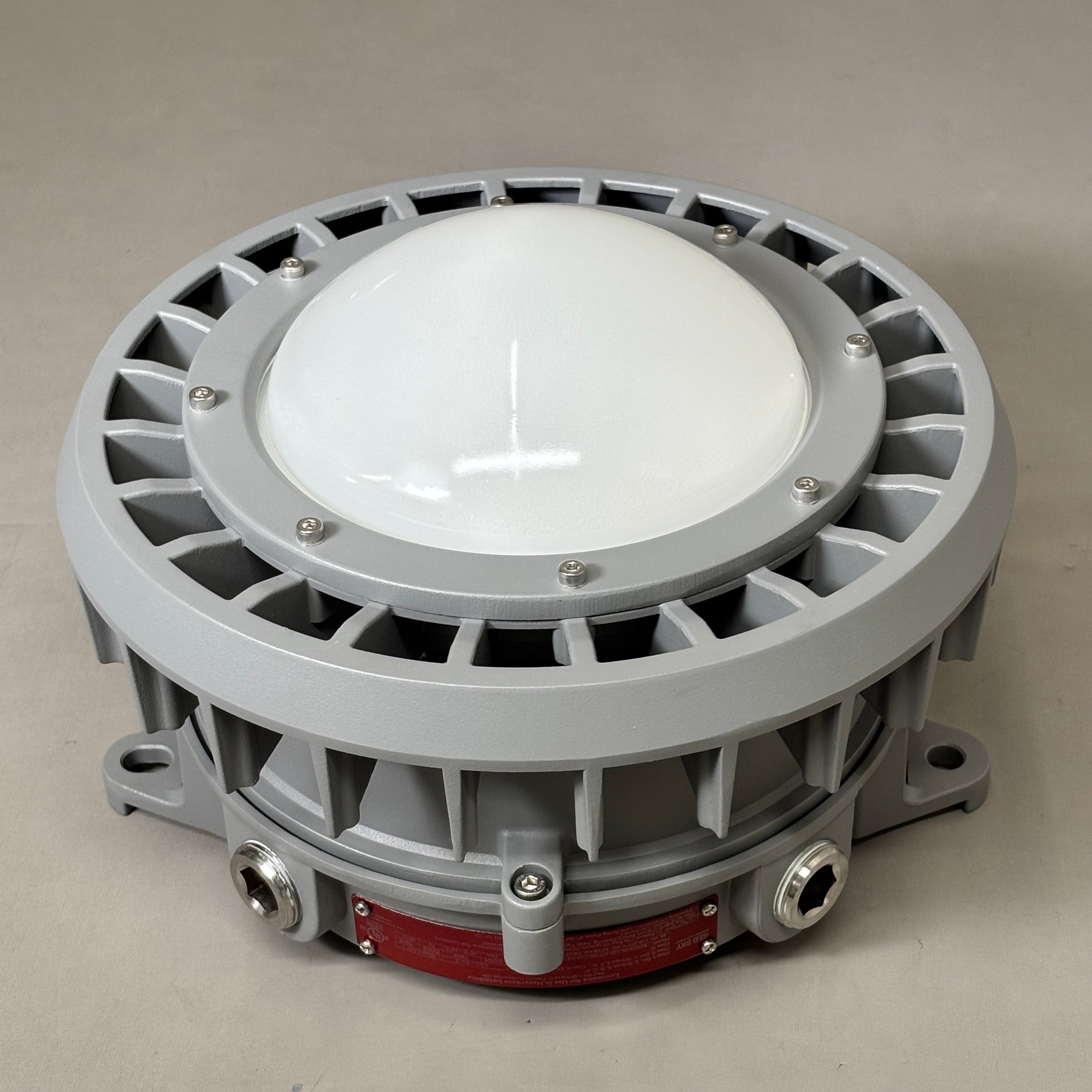 RED SKY Round Series Hazardous Location Lights  45W Voltage  RND2-45-120-277-5K-120-H2-DLG-GRY-PND