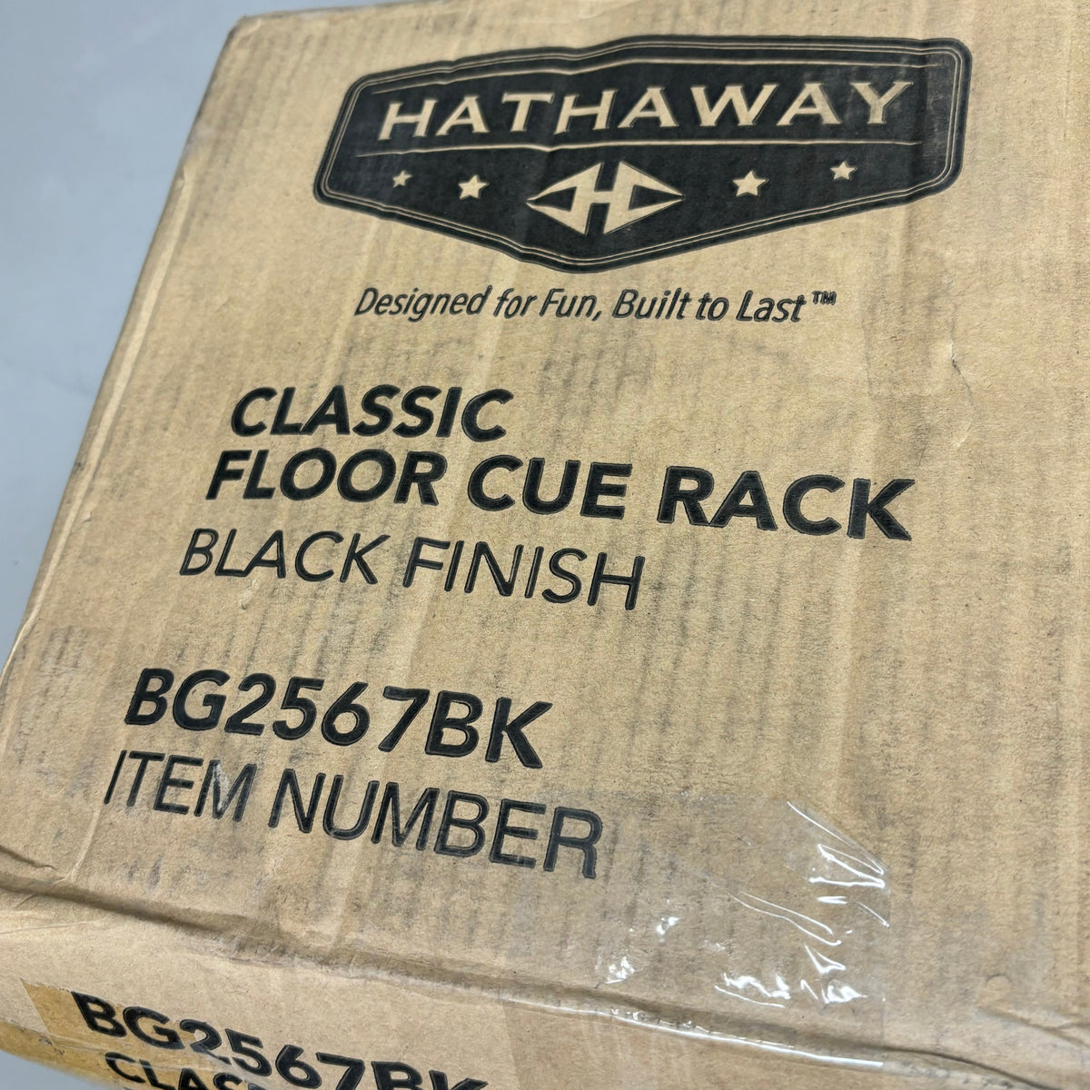 HATHAWAY Classic Floor Billiard Pool Cue Rack (Black Finish)