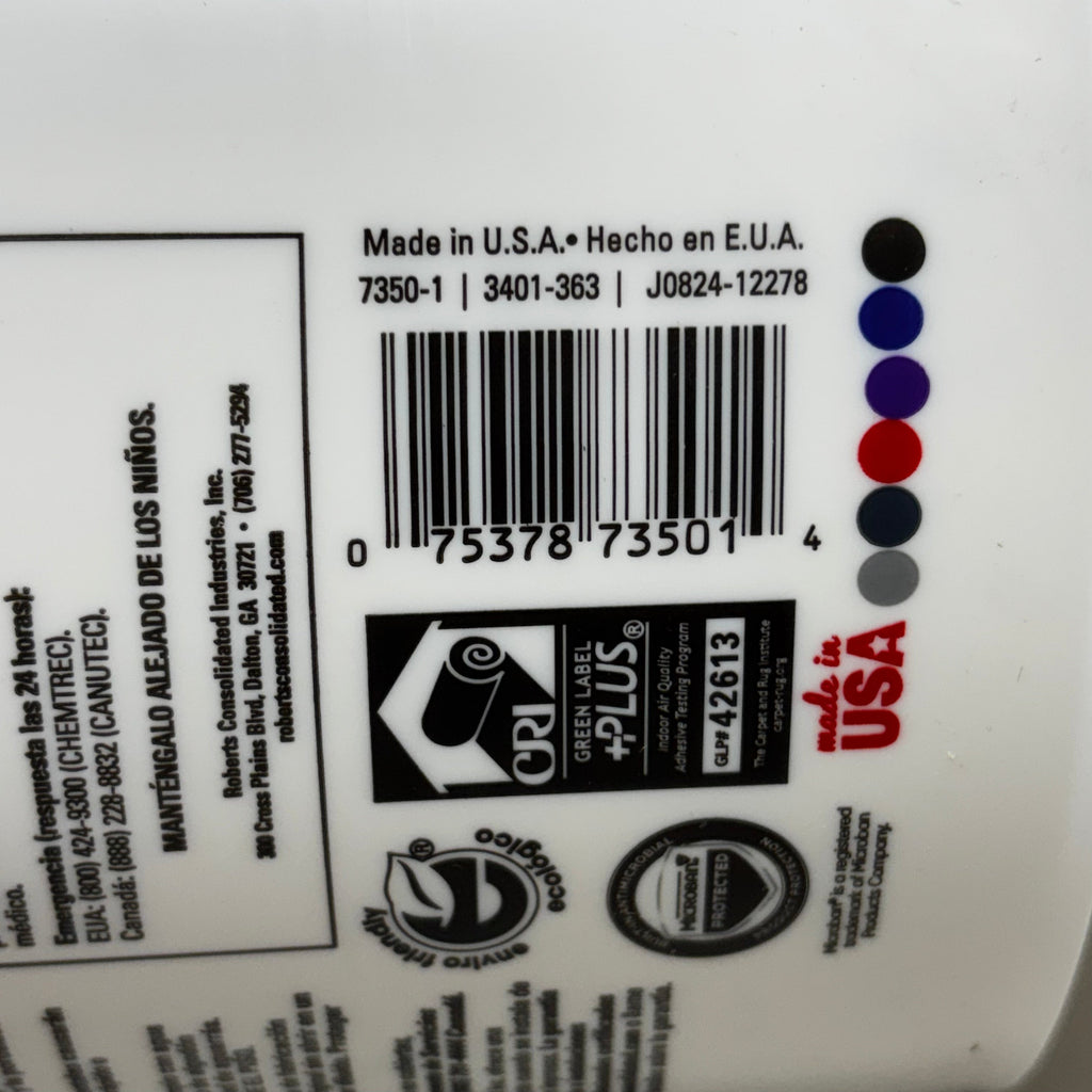 ROBERTS Universal Resilient Flooring & Vinyl-Backed Carpet Tile Floor Adhesive 7350