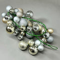 RAZ IMPORTS Plastic Christmas Ball Garland Decoration 6' Champagne G4432706