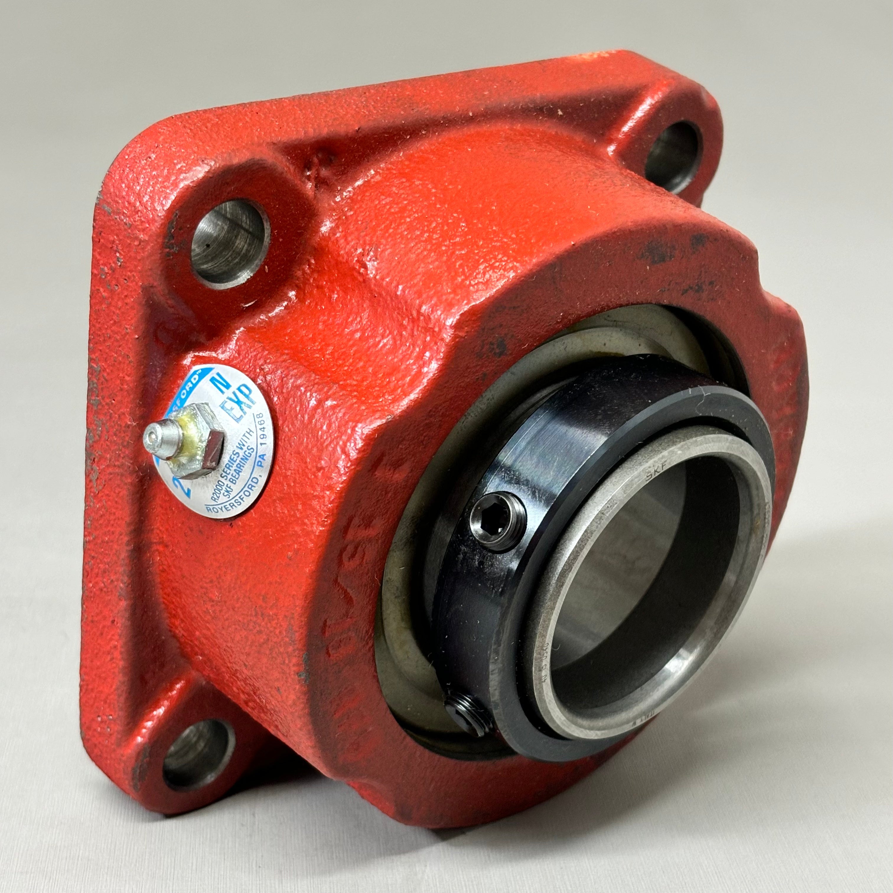 ROYERSFORD Spherical 4-Bolt Flange Bearing Non-Expansion 2" Red 40-05-N200