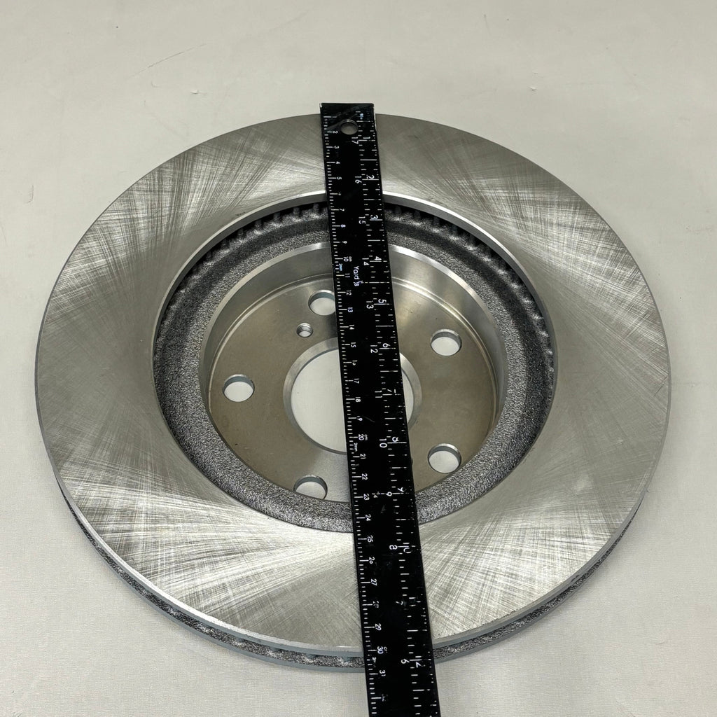 PROSTOP (2 PACK) Coated Hat & Edge Rotor Front Corrosion Resistant Chrome AX900340 (New Other)