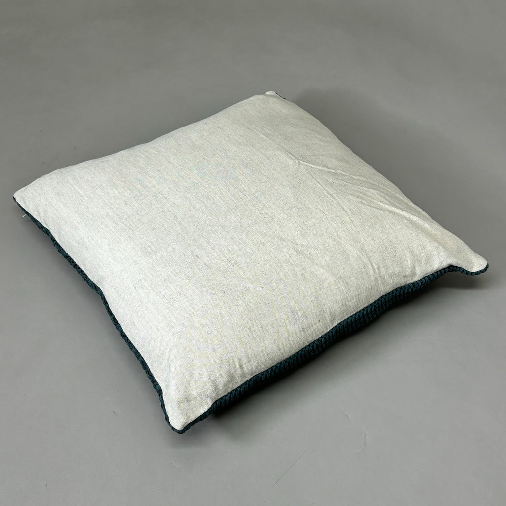 VILLA 18"x18" MP Bassinet Suede Decorative Throw Pillow Blue Slate