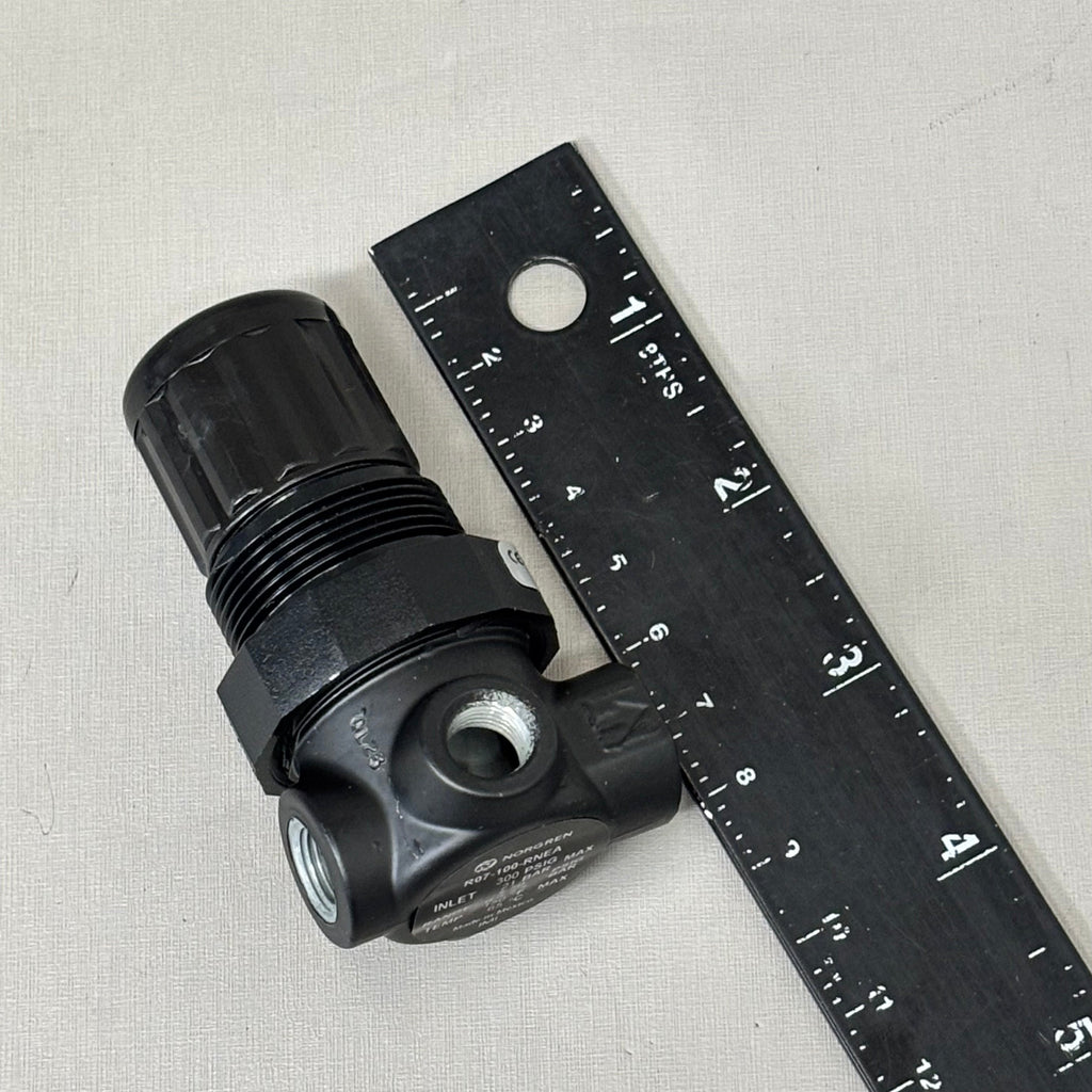NORGREN Compressed Air Regulator 1/8" NPT 300 Max Psi Miniature R07-100-RNEA