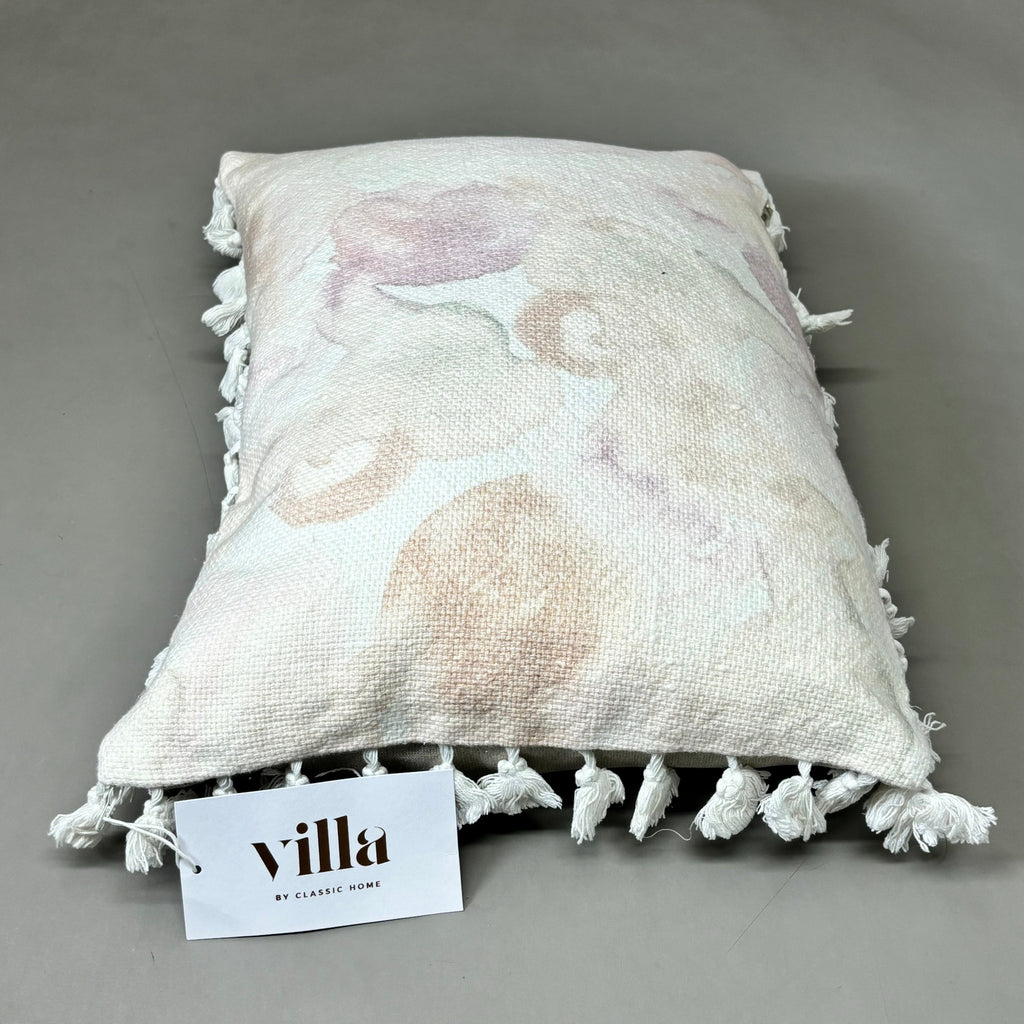 VILLA 14"x20" MP Lily Decorative Throw Pillow in Pink Multi