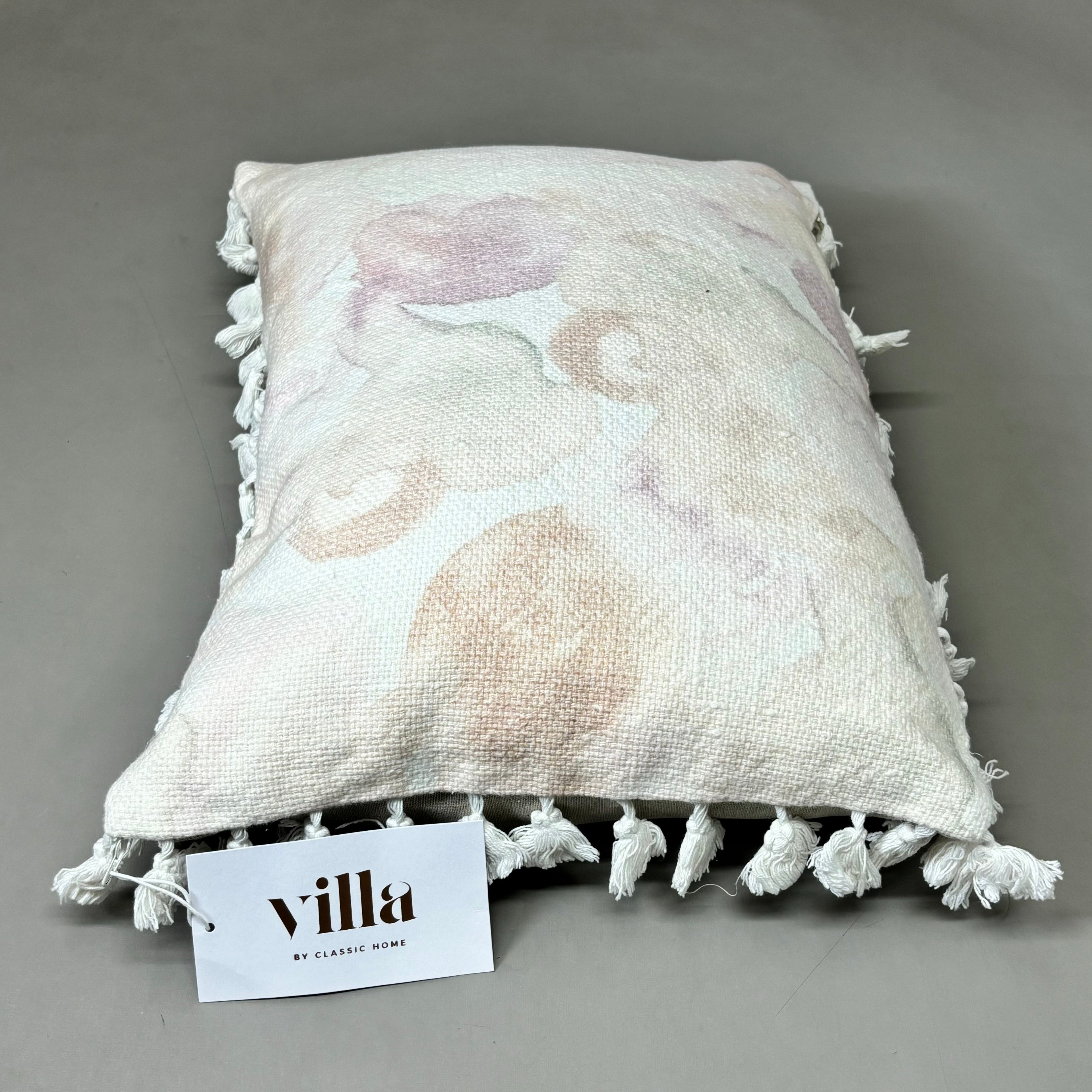 VILLA 14"x20" MP Lily Decorative Throw Pillow in Pink Multi