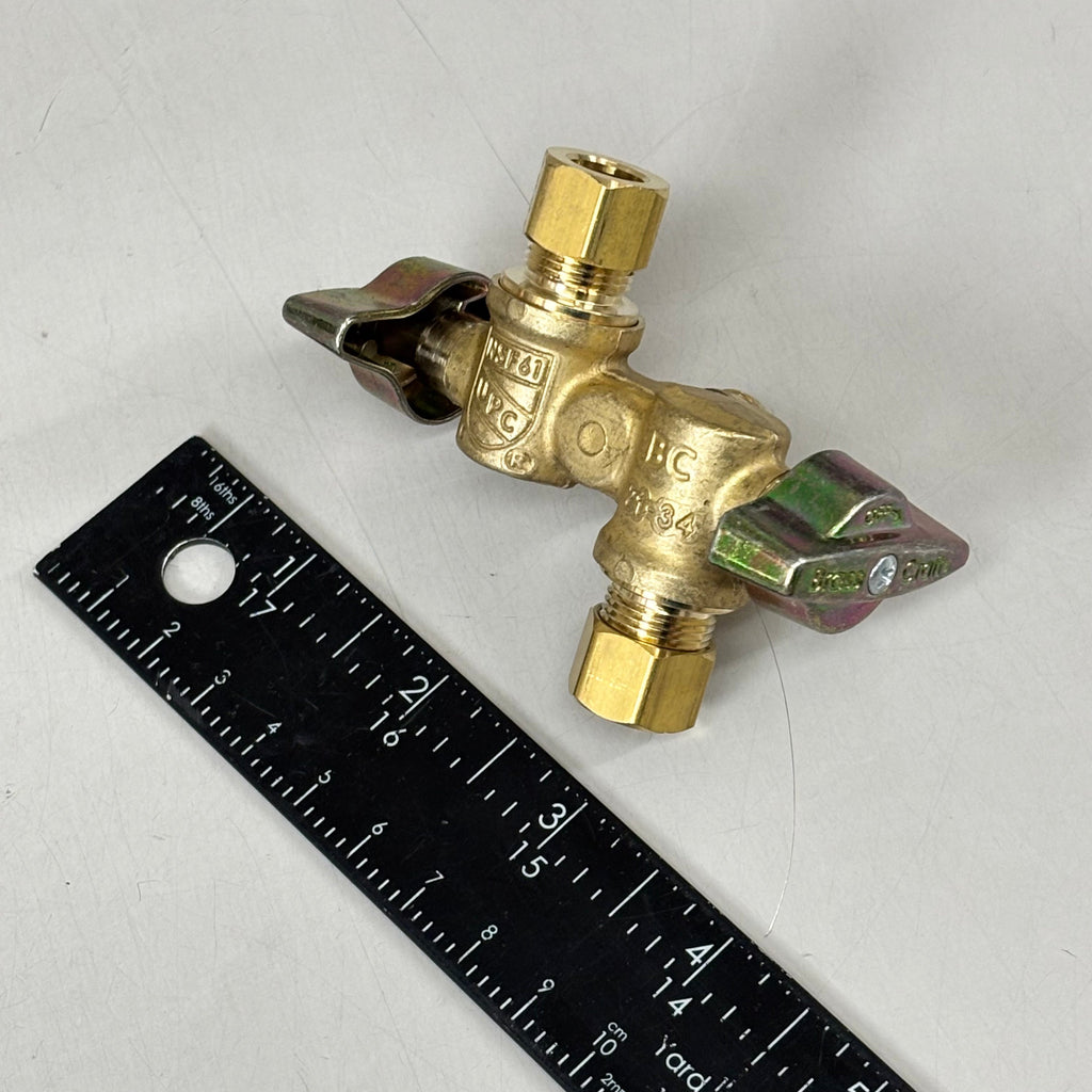 BRASS CRAFT KT Dual Shut-Off Outlet Stop  1/2" NOM 3/8" OD KTBRPX1901DVXR
