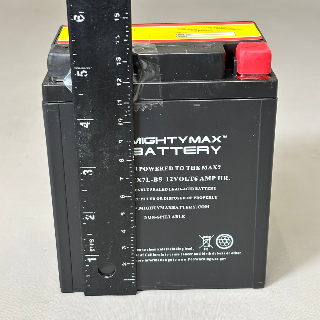 MIGHTYMAX BATTERY (8 PACK) Sealed Lead-Acid Rechargeable Battery 12V 6Ah YTX7L-BS