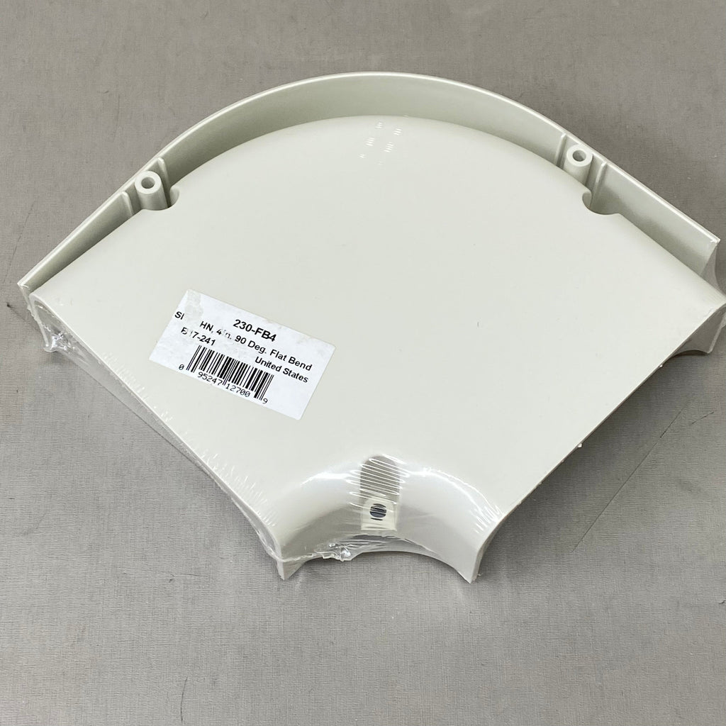 DIVERSTECH 90 Degree Flat Bend SpeediChannel 4"  Creme 230-FB4