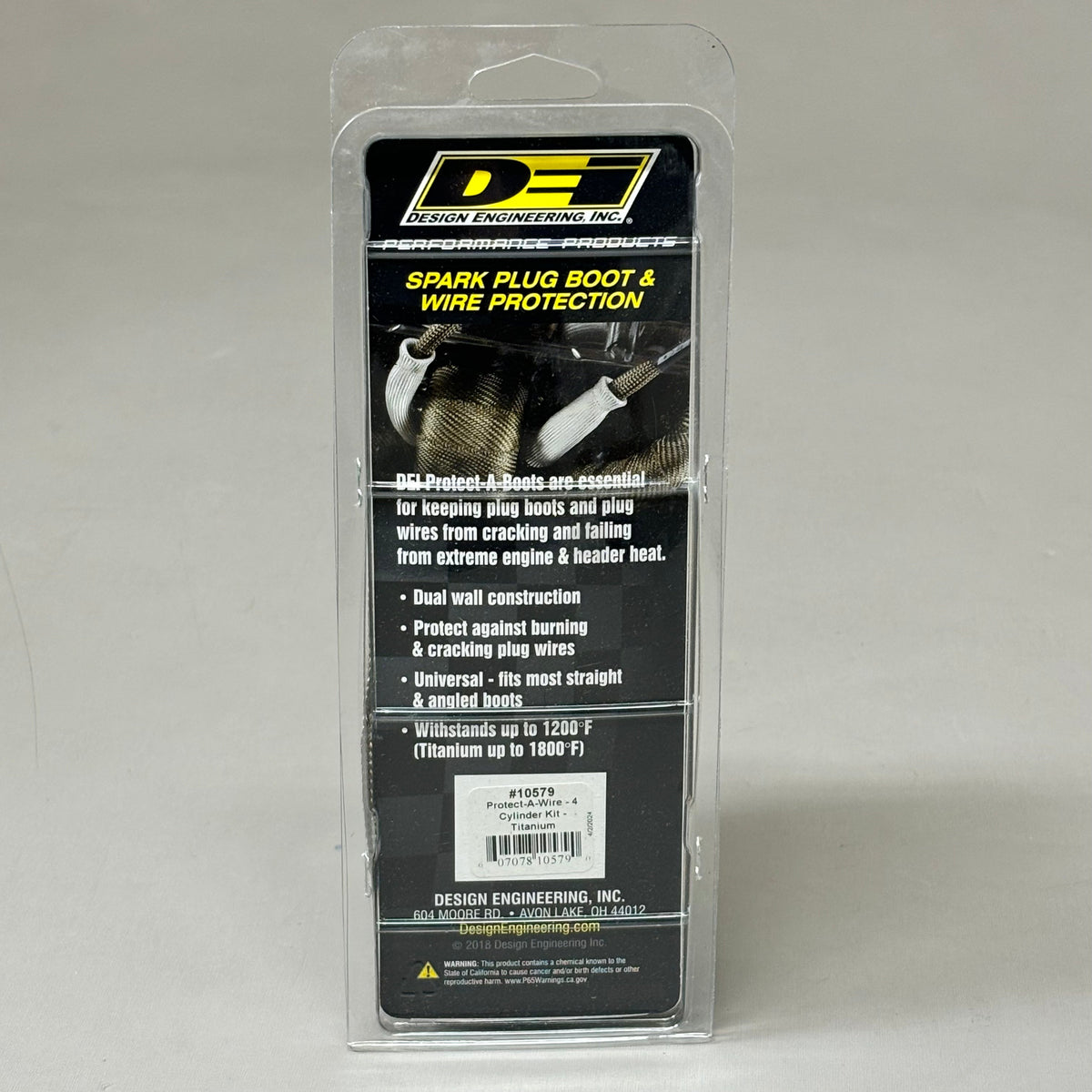 DEI DESIGN ENGINEERING INC Titanium Protect Wire 4Cylinder Kit Made in USA 10579