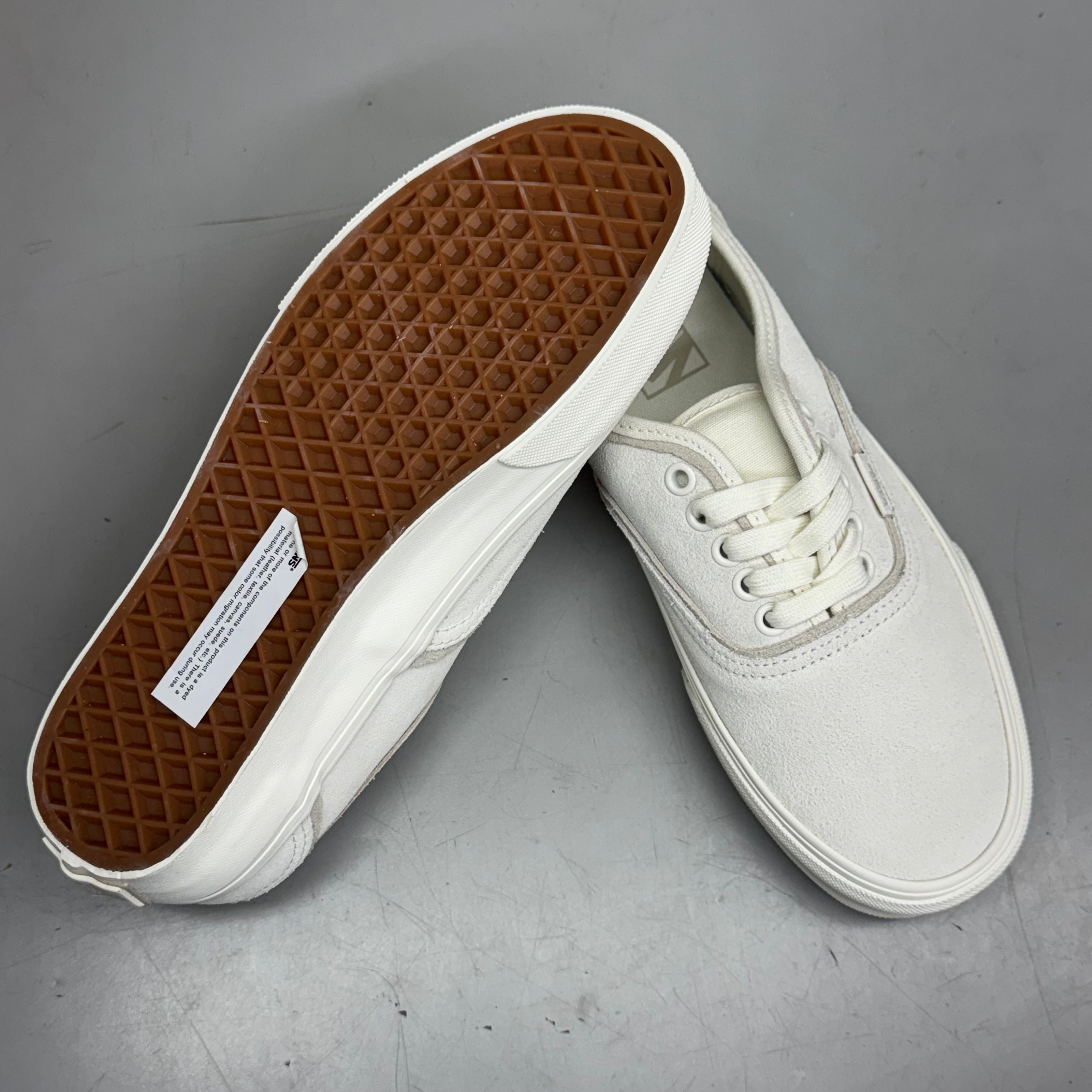 VANS Authentic Sliver Sneakers Shoes Mens's Sz 12 White/White VN000D6DWWW