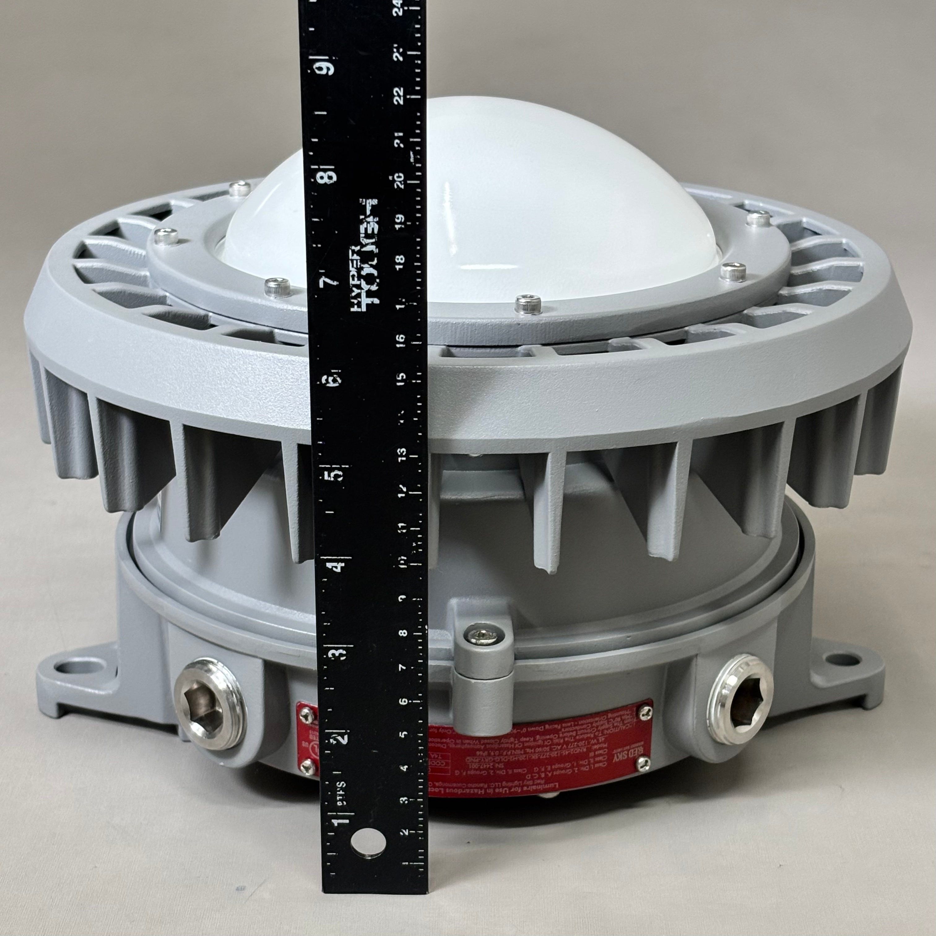 RED SKY Round Series Hazardous Location Lights  45W Voltage  RND2-45-120-277-5K-120-H2-DLG-GRY-PND