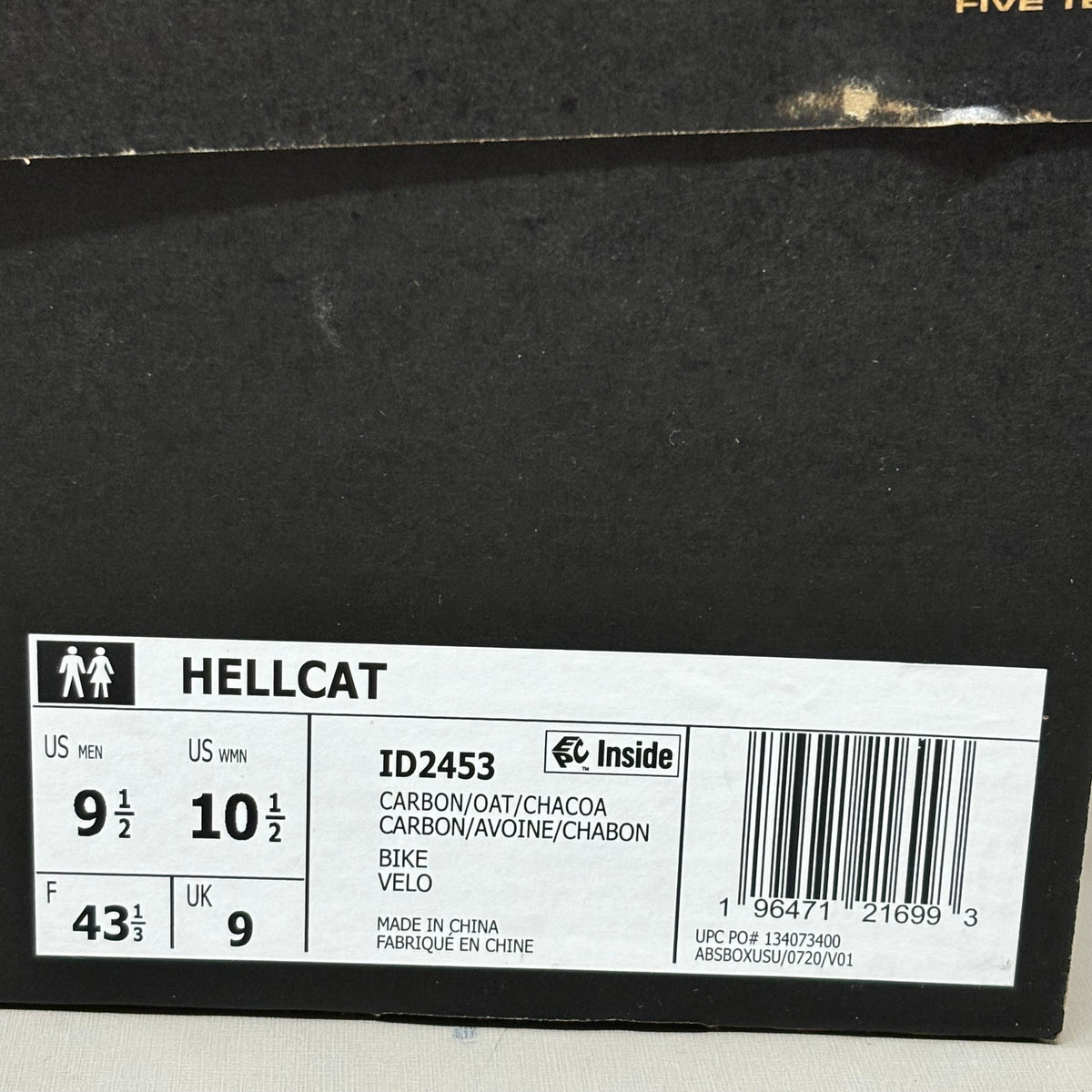 ADIDAS Five Ten Hellcat Mountain Bike Shoes Sz 9 Black ID2453 Unisex