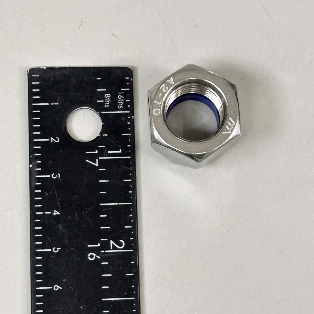 METRIC THREADED (56 PACK) Nylon Insert Locknuts M16-1.50 DIN 985-S.S 9859516150