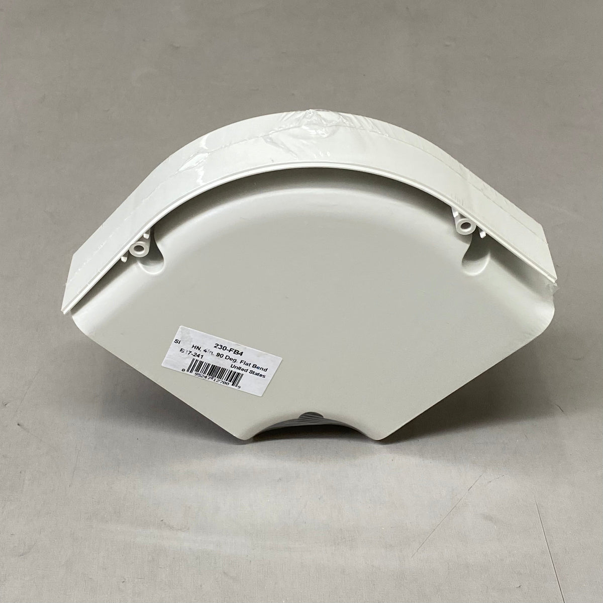 DIVERSTECH 90 Degree Flat Bend SpeediChannel 4"  Creme 230-FB4