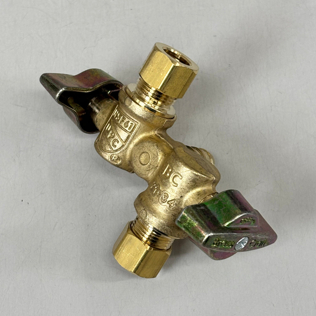 BRASS CRAFT KT Dual Shut-Off Outlet Stop  1/2" NOM 3/8" OD KTBRPX1901DVXR